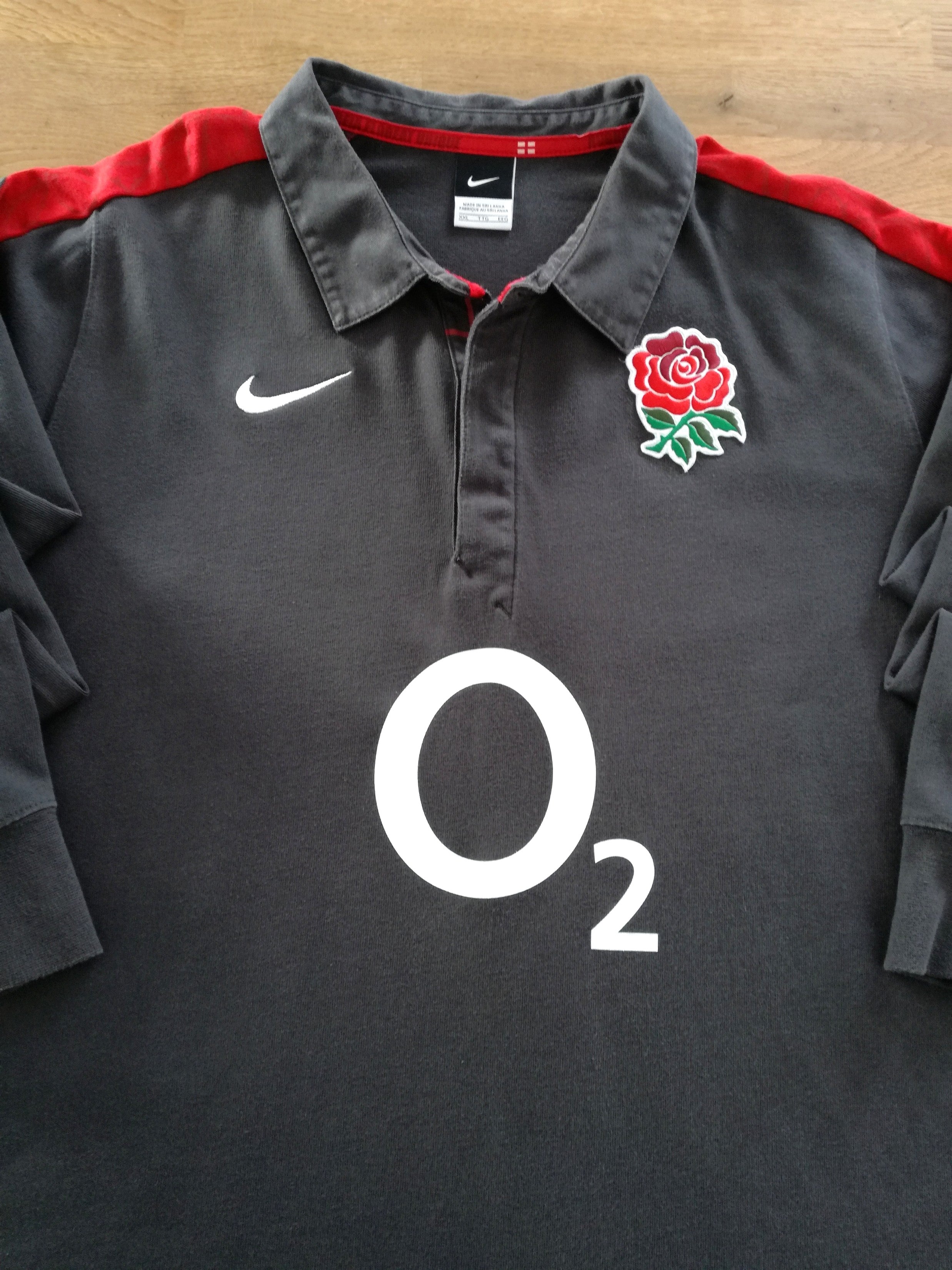 2010/11 England Away Long Sleeve Rugby Shirt