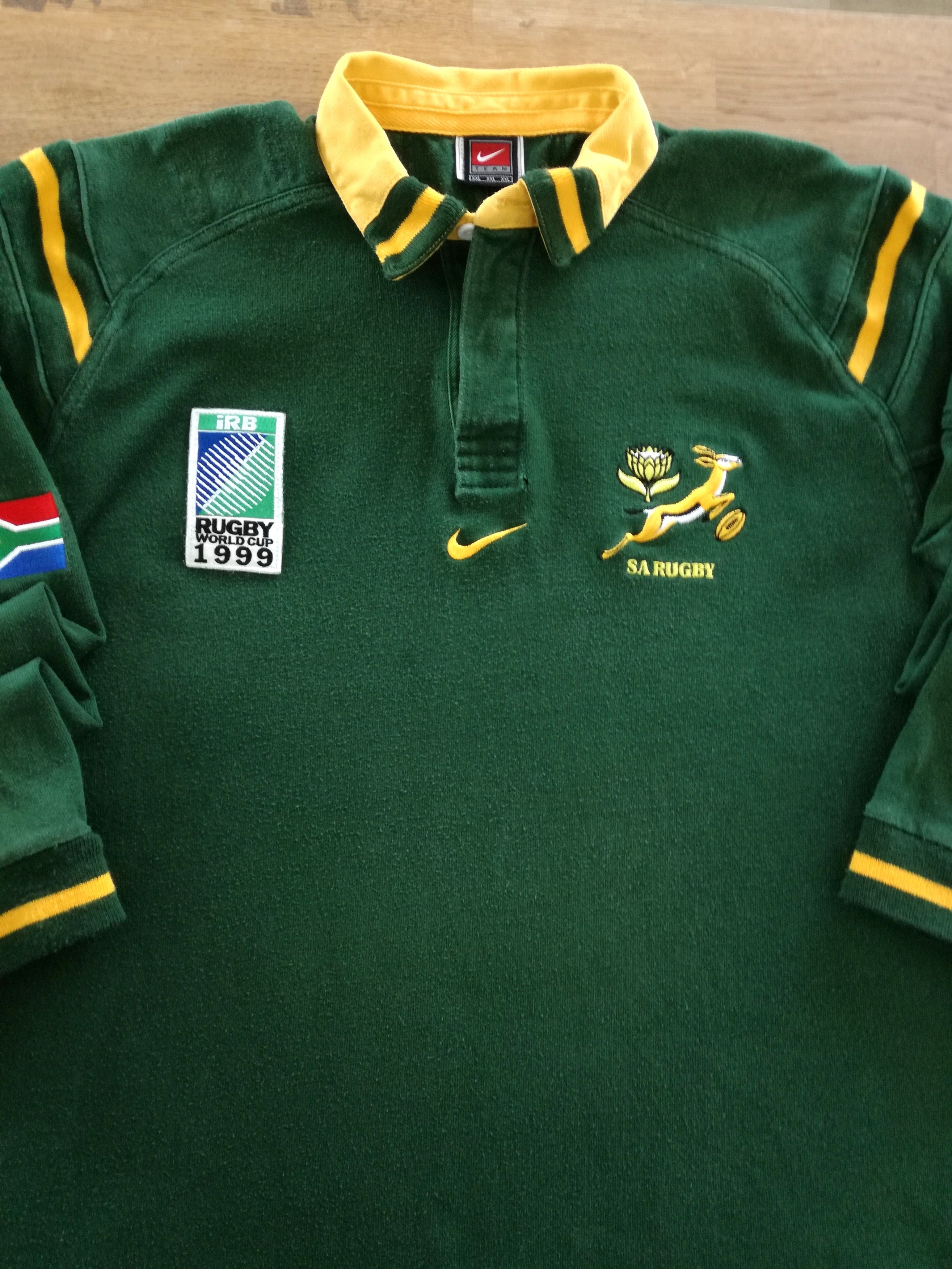 1999 South Africa Home World Cup Rugby Shirt