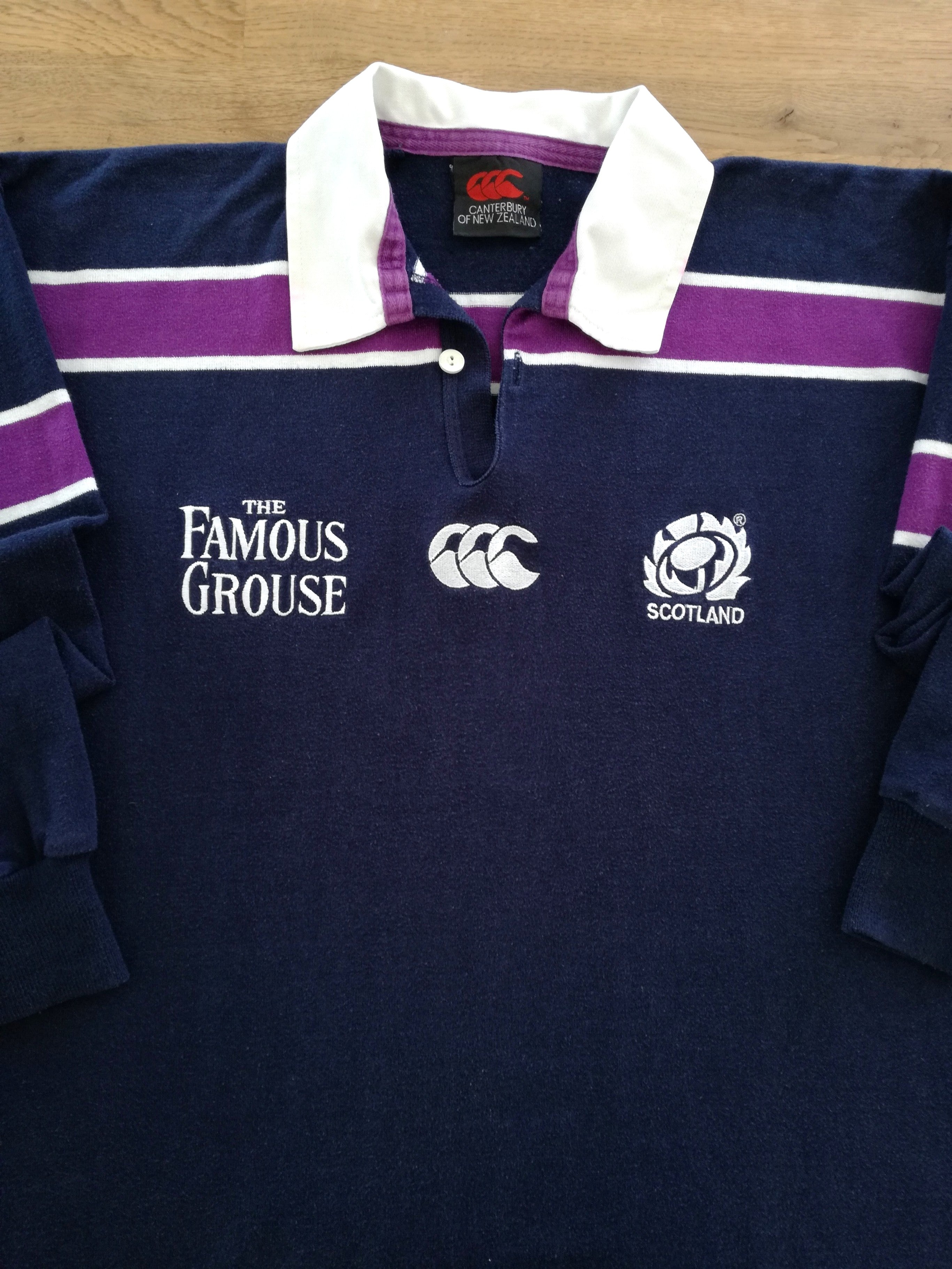 2000/01 Scotland Home Long Sleeve Rugby Shirt