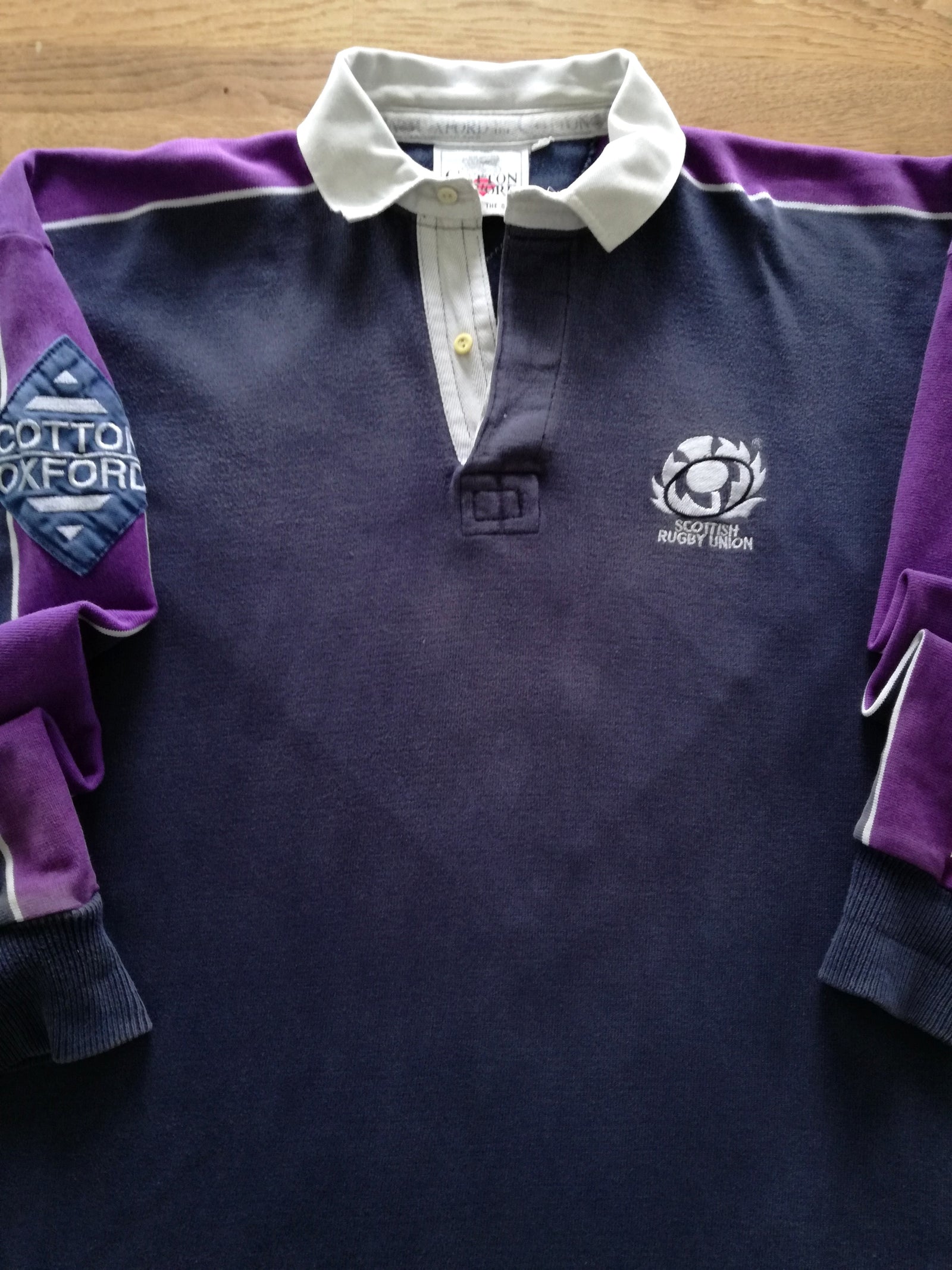1998/99 Scotland Home Match Worn Rugby Shirt #21 (M)