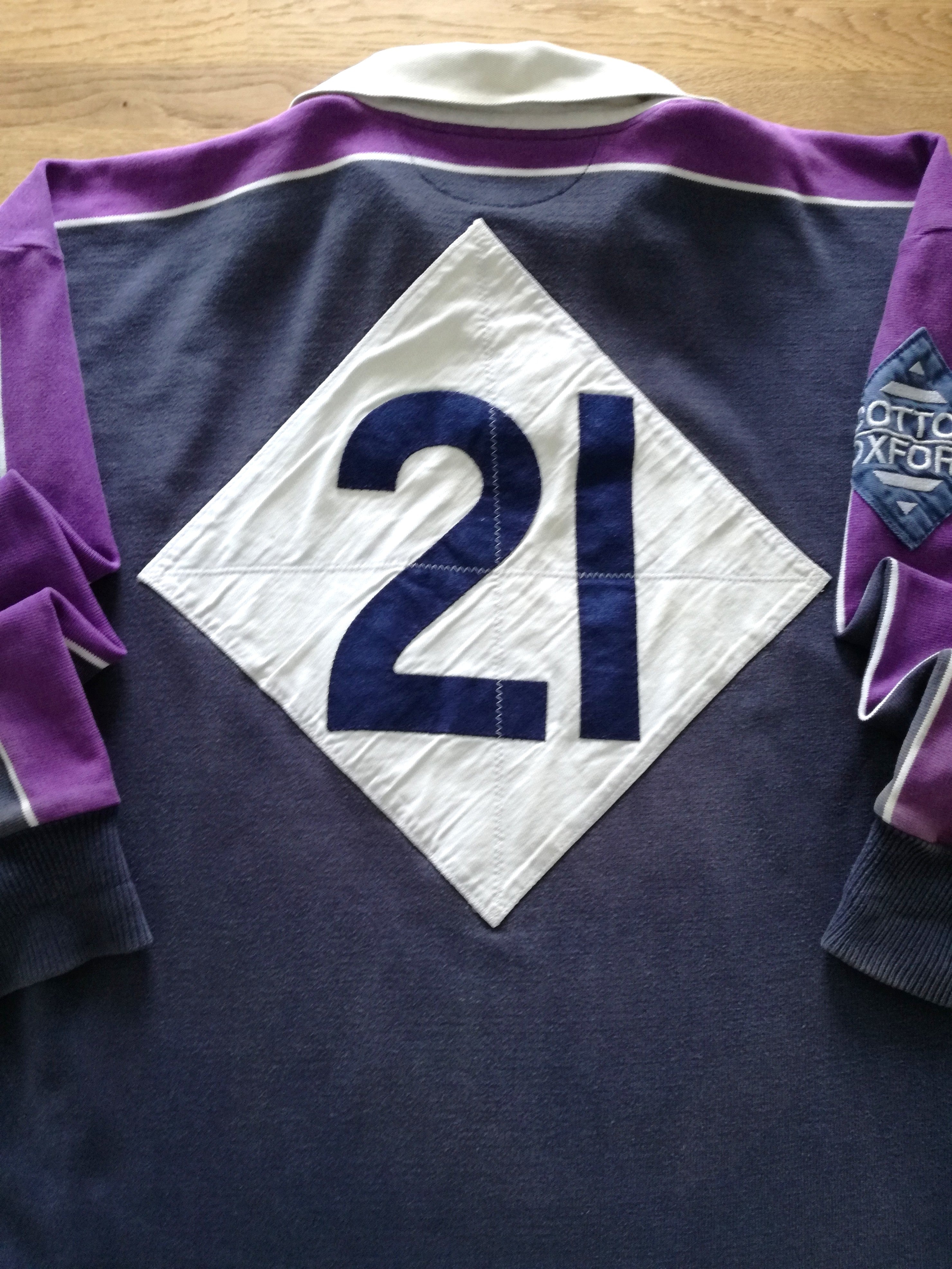 1998/99 Scotland Home Match Worn Rugby Shirt #21 (M)