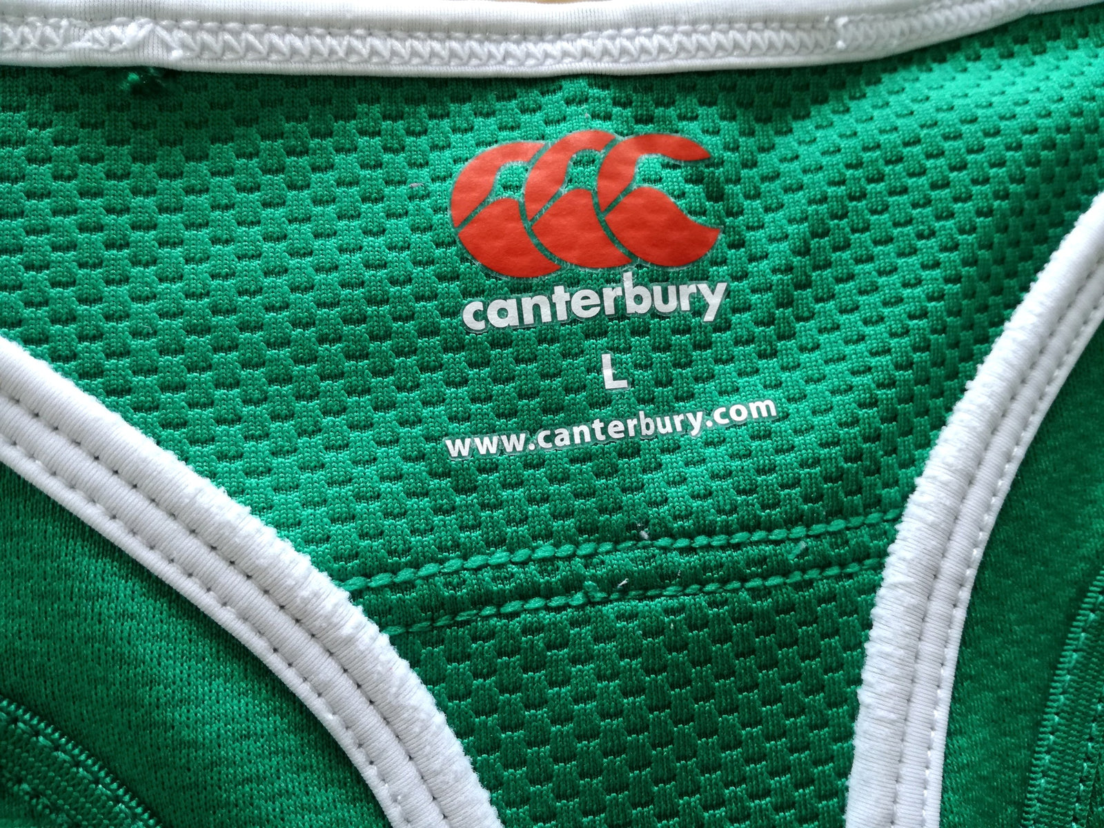 2015 Ireland Home World Cup Vapodri Rugby Shirt (L)