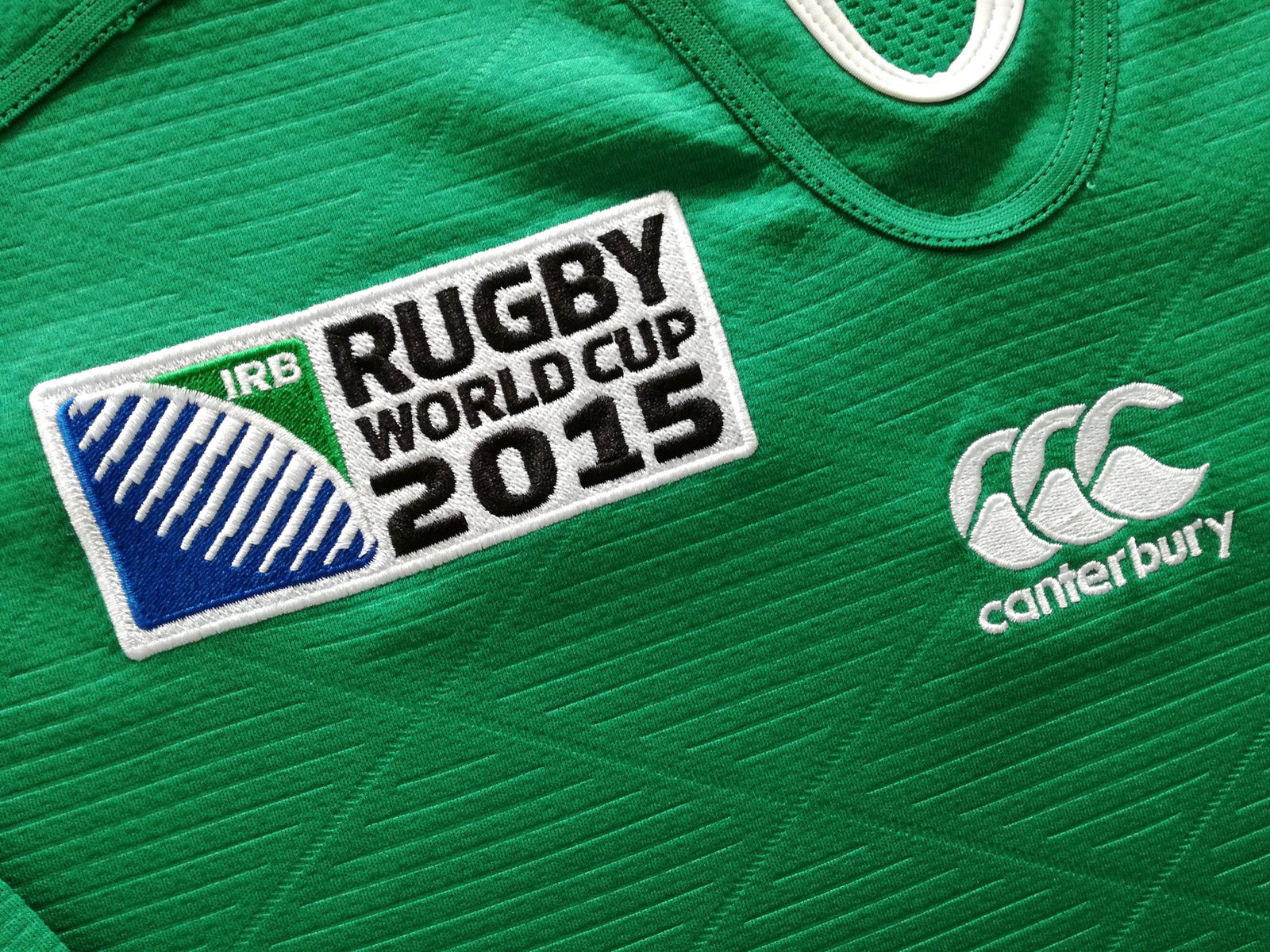 2015 Ireland Home World Cup Vapodri Rugby Shirt (L)