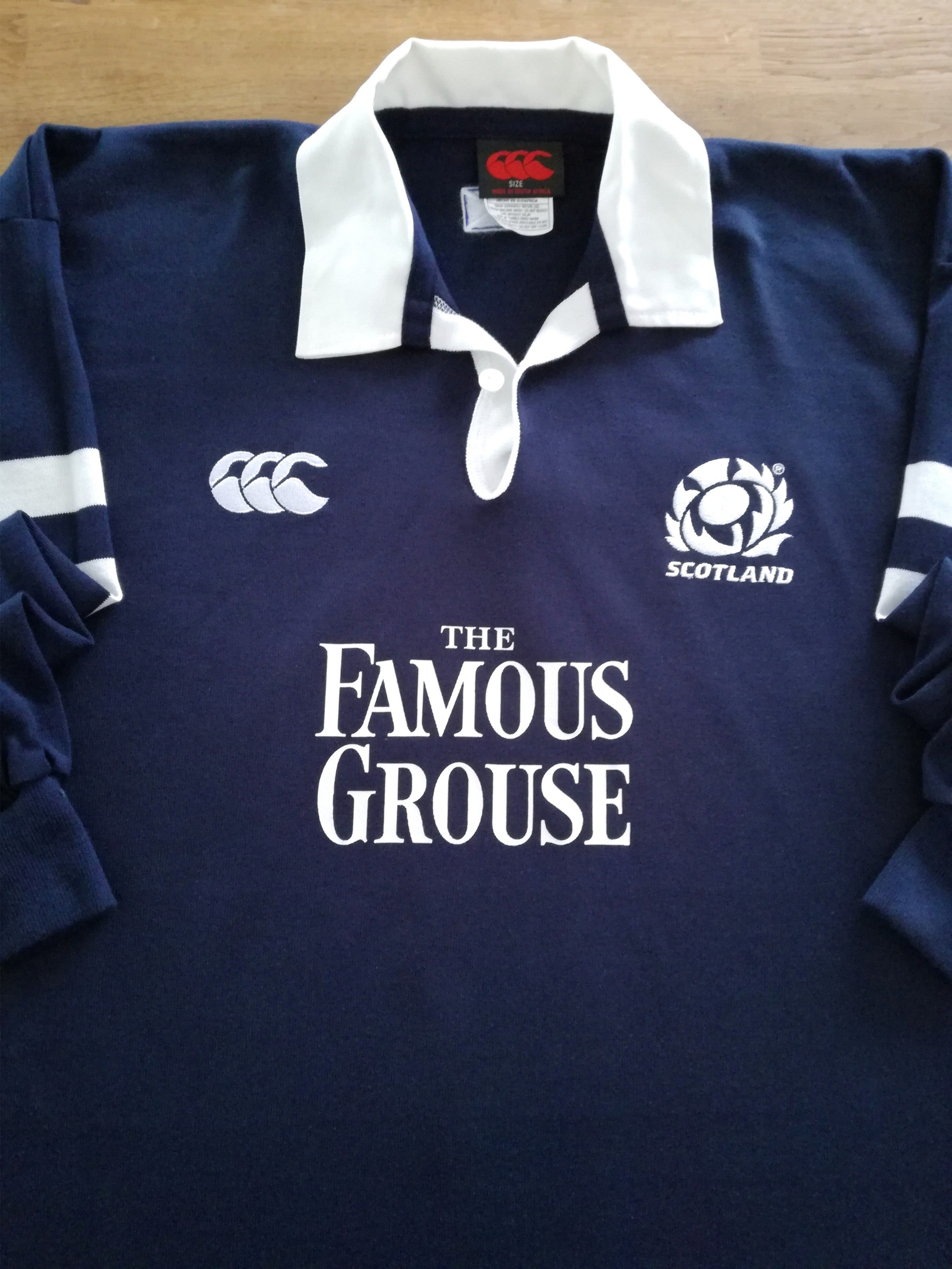 2002/03 Scotland Home Long Sleeve Rugby Shirt