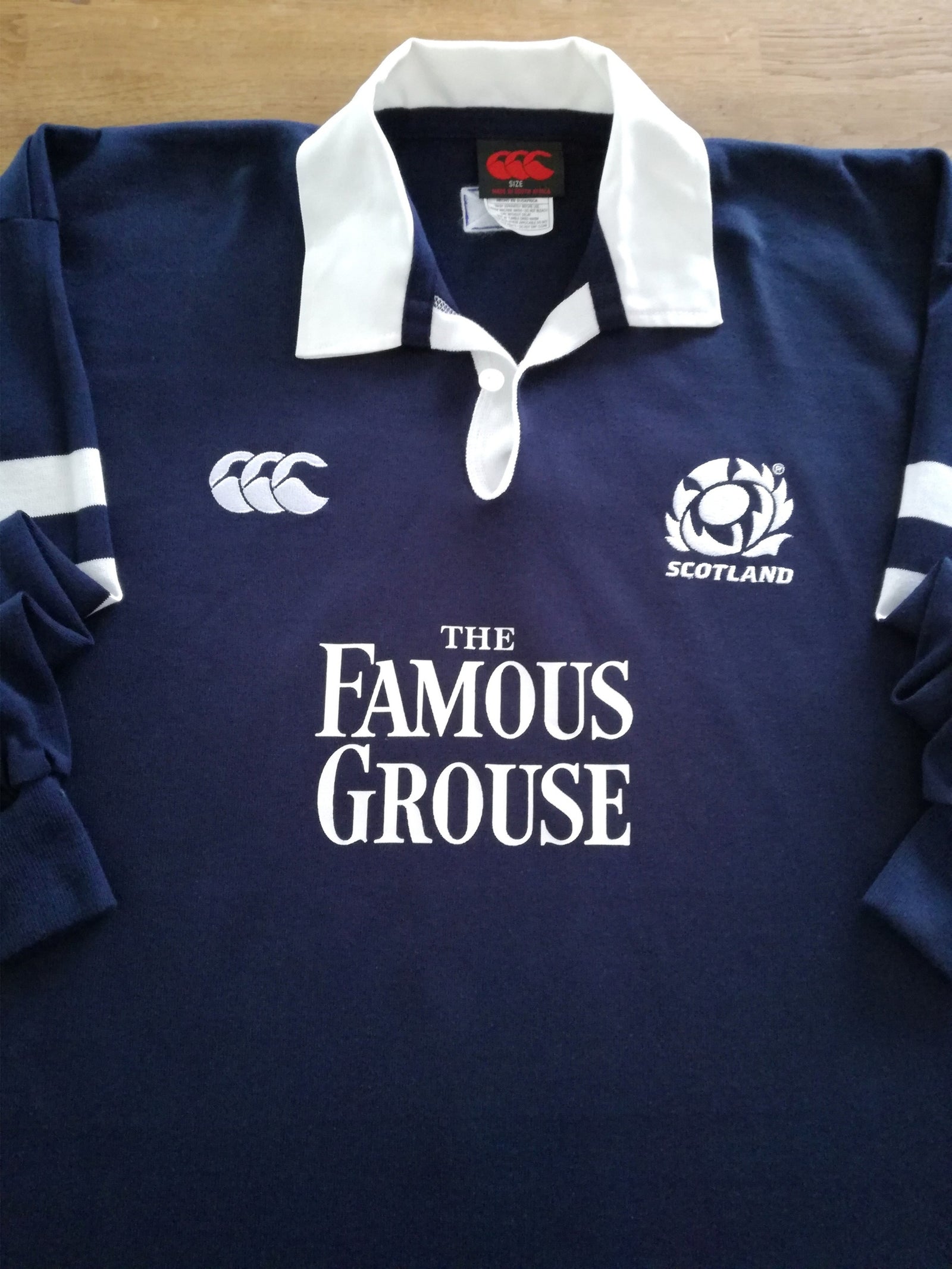 2002/03 Scotland Home Long Sleeve Rugby Shirt