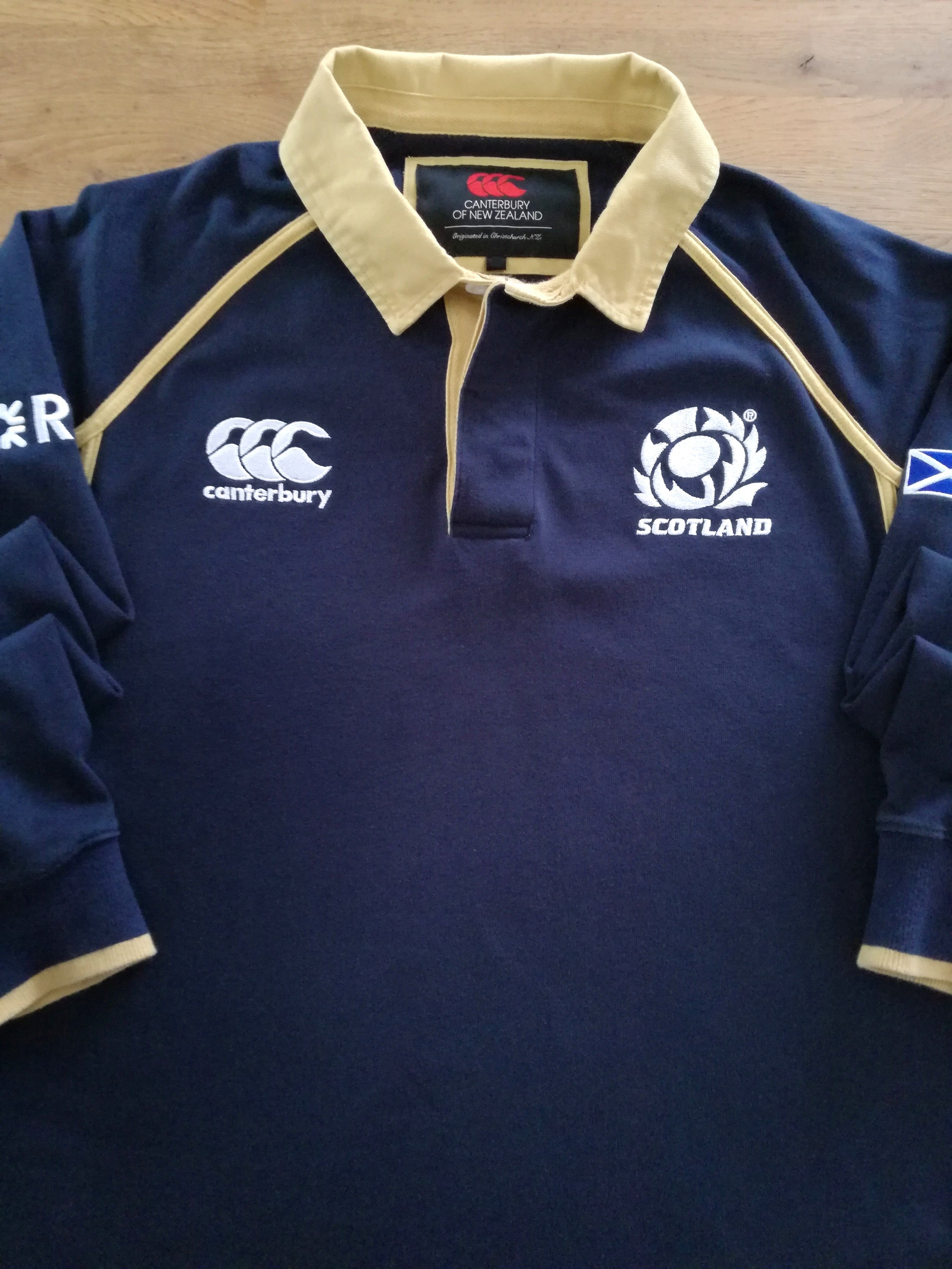 2011/12 Scotland Home Long Sleeve Rugby Shirt
