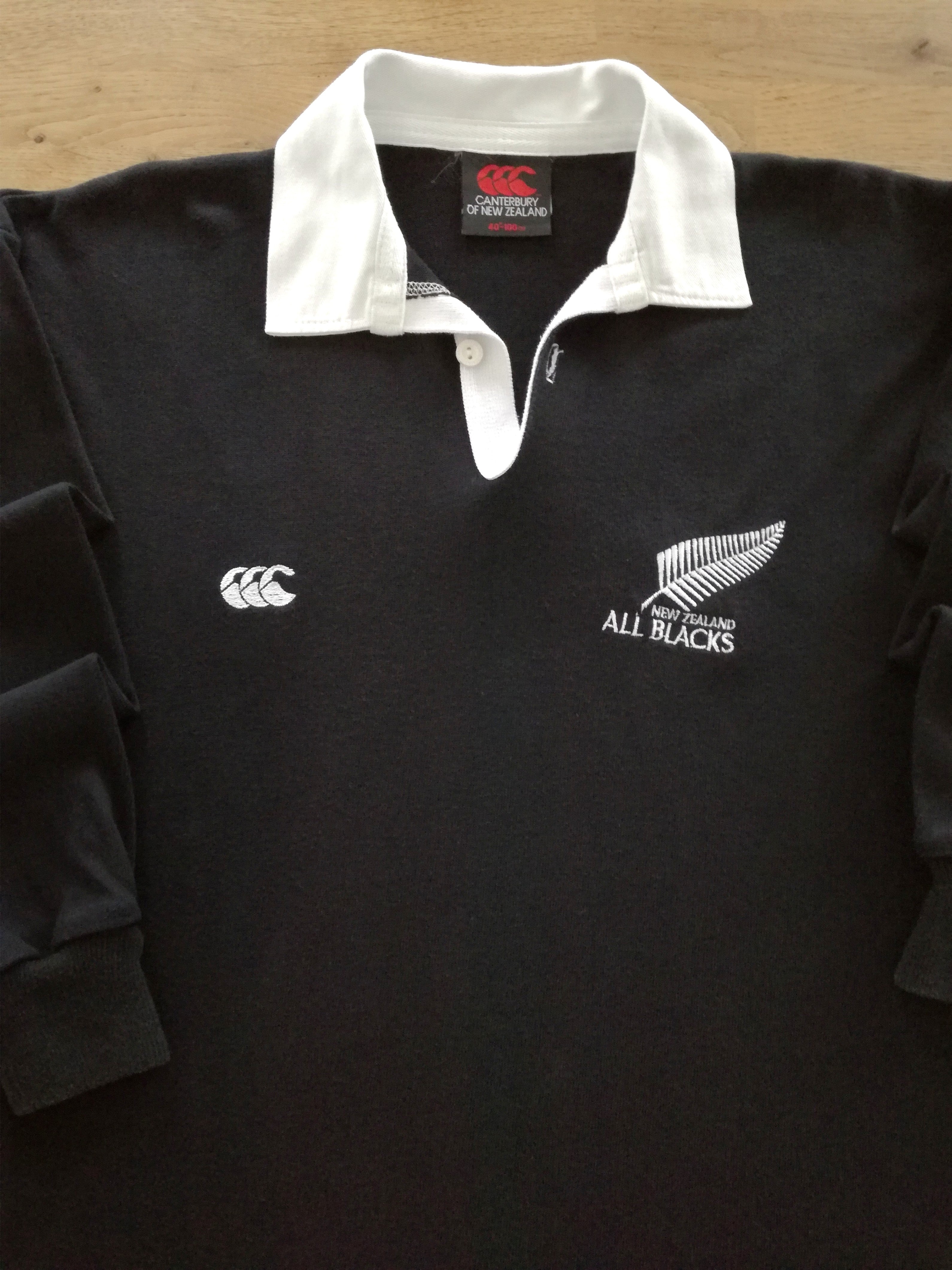 1991 New Zealand Home Long Sleeve Rugby Shirt