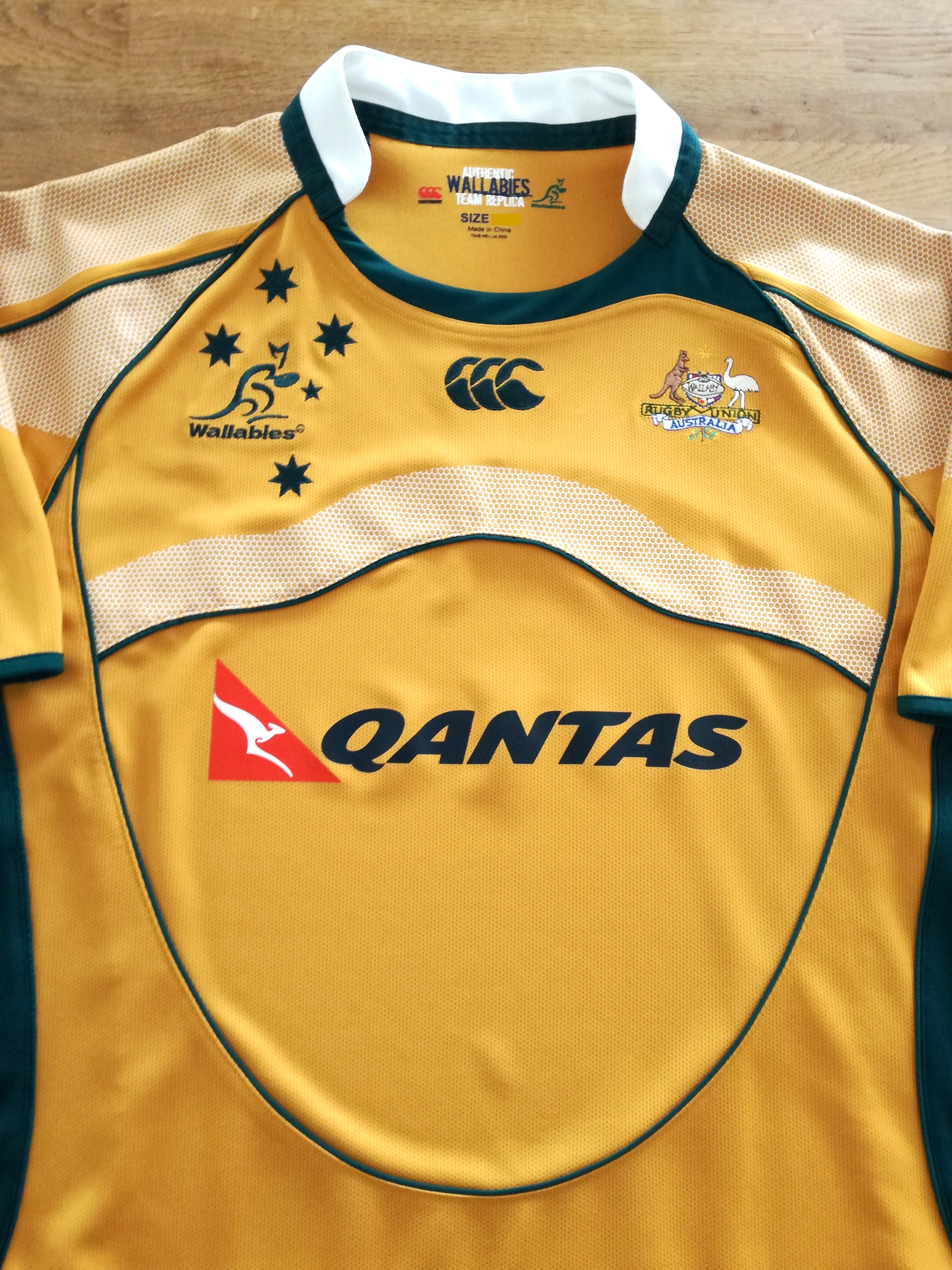 2007/08 Australia Home Pro-Fit Rugby Shirt