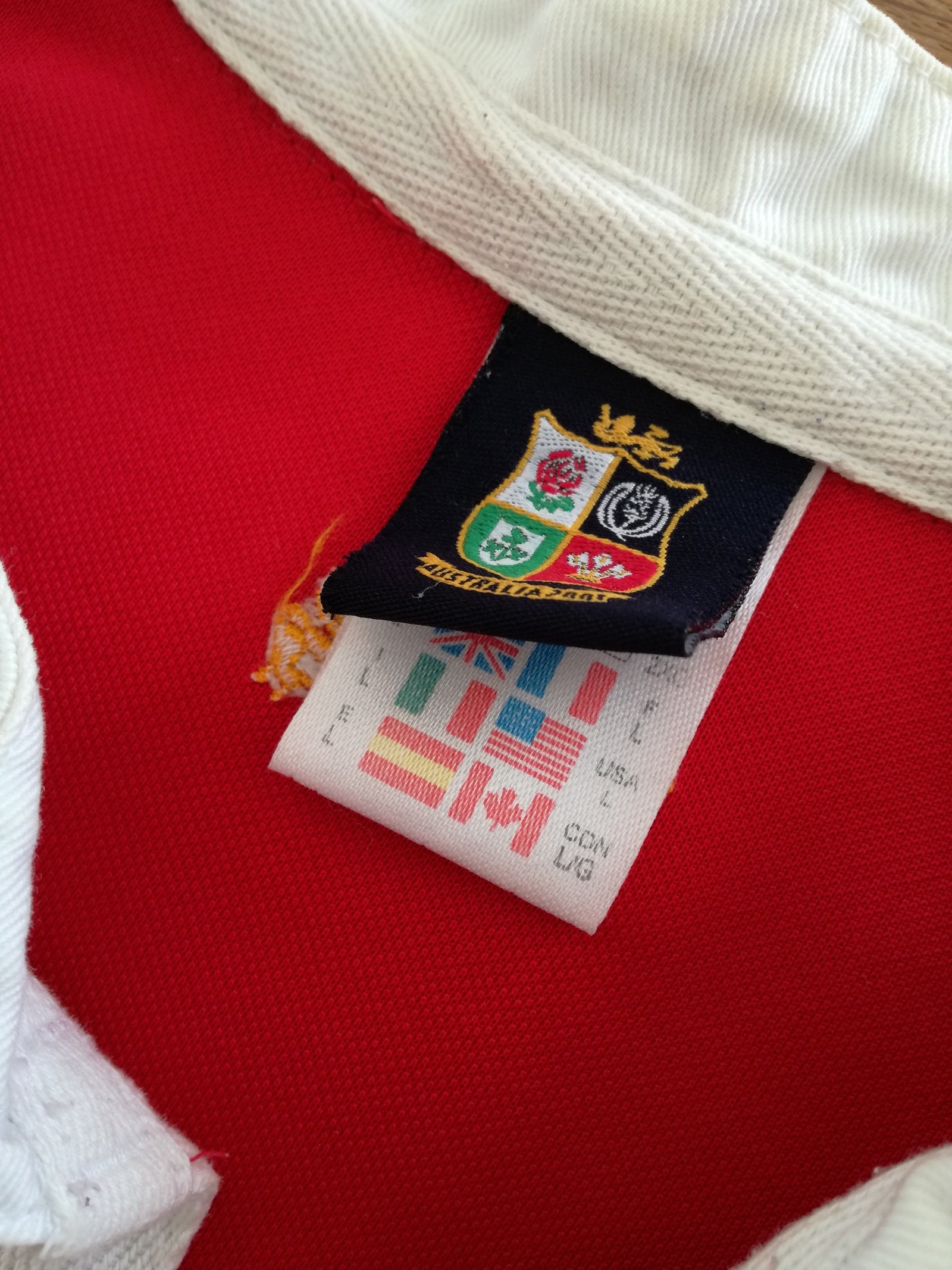 2001 British & Irish Lions Rugby Shirt (L)