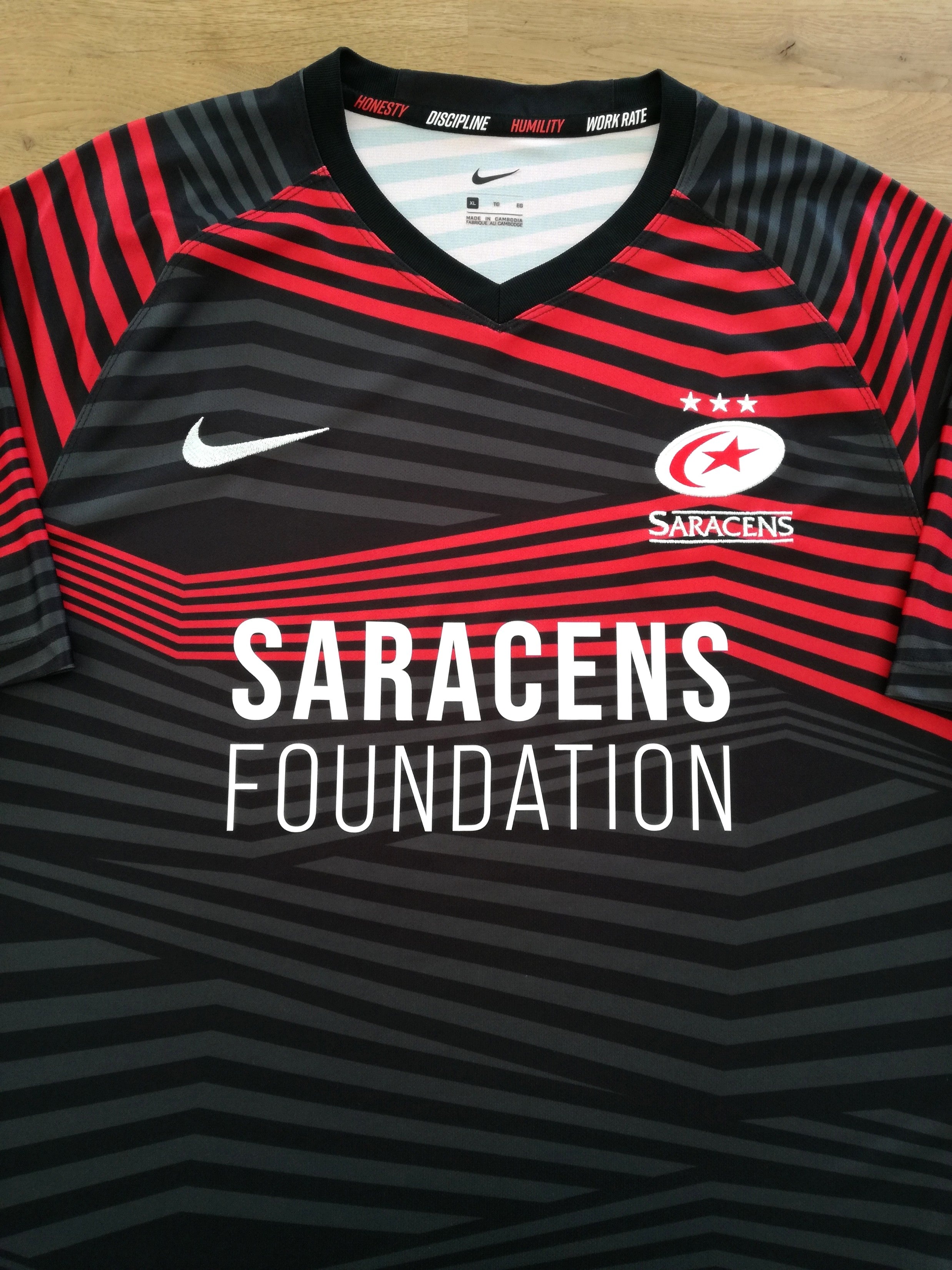 2020/21 Saracens Home Rugby Shirt