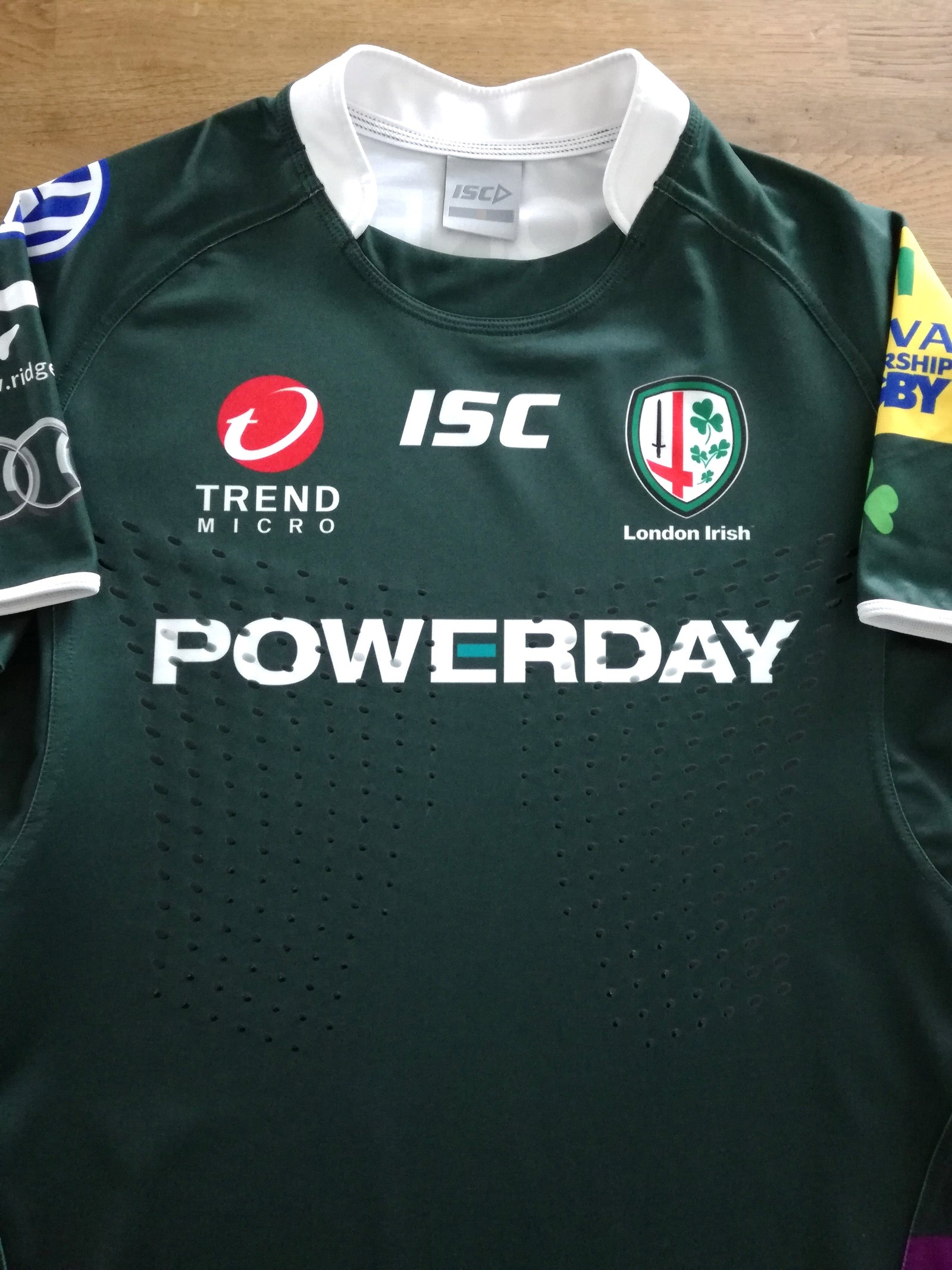 2011/12 London Irish Home Premiership Player Issue Rugby Shirt