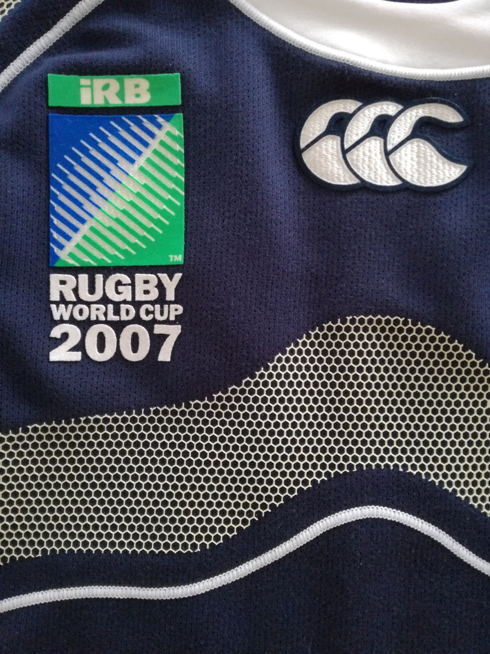 2007 Scotland Home World Cup Player Issue Rugby Shirt (L)