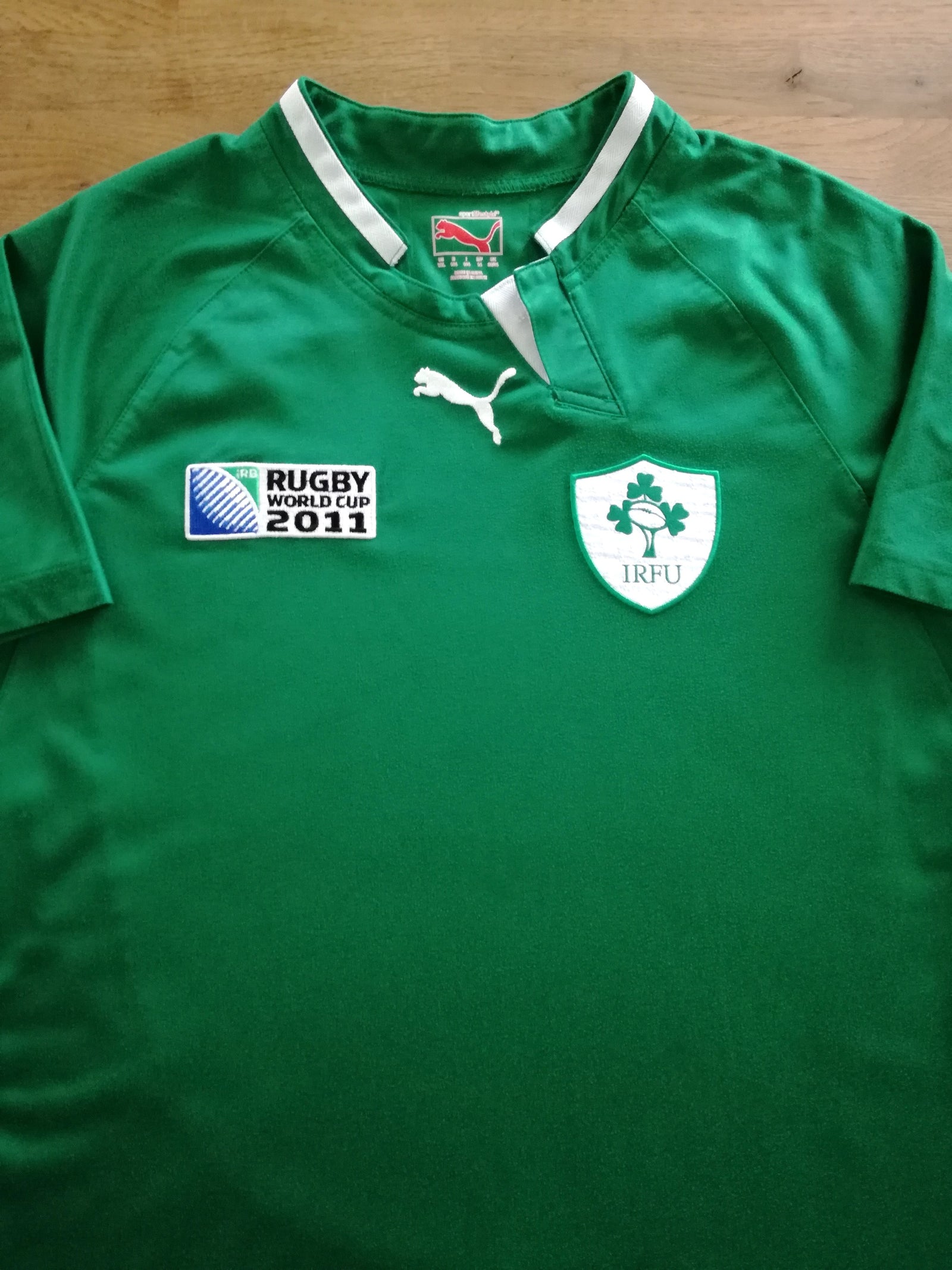 2011 Ireland Home Pro Fit World Cup Rugby Shirt