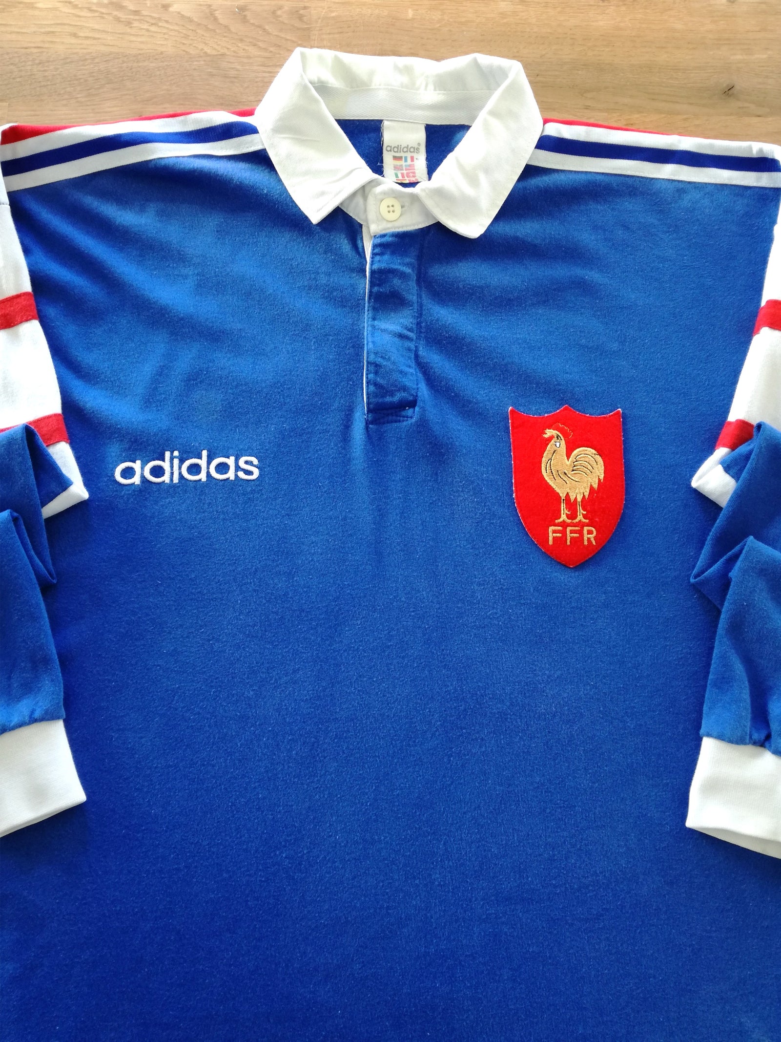 1995/96 France Home Long Sleeve Rugby Shirt