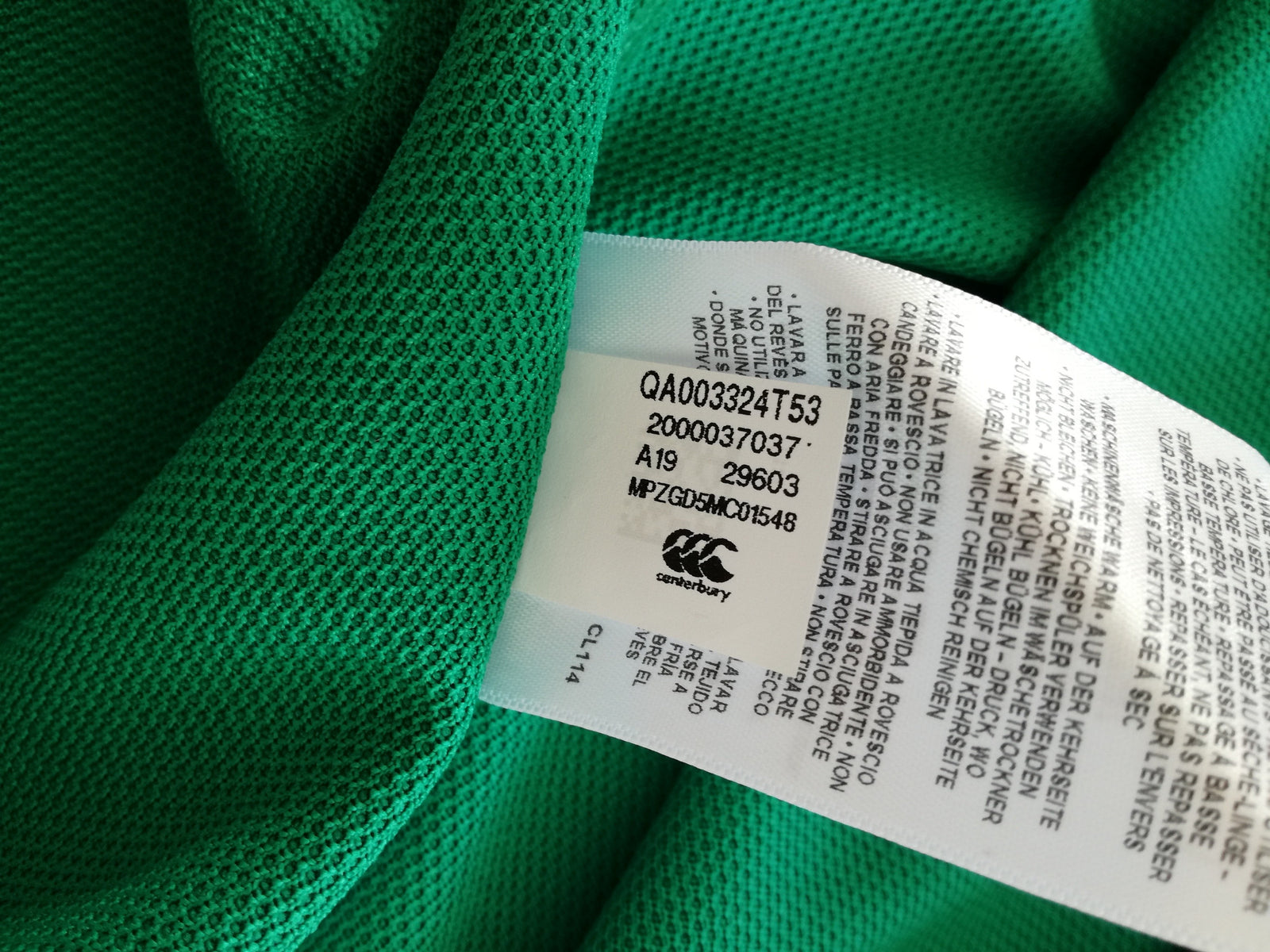 2019/20 Ireland Home Vapodri Rugby Shirt (S)