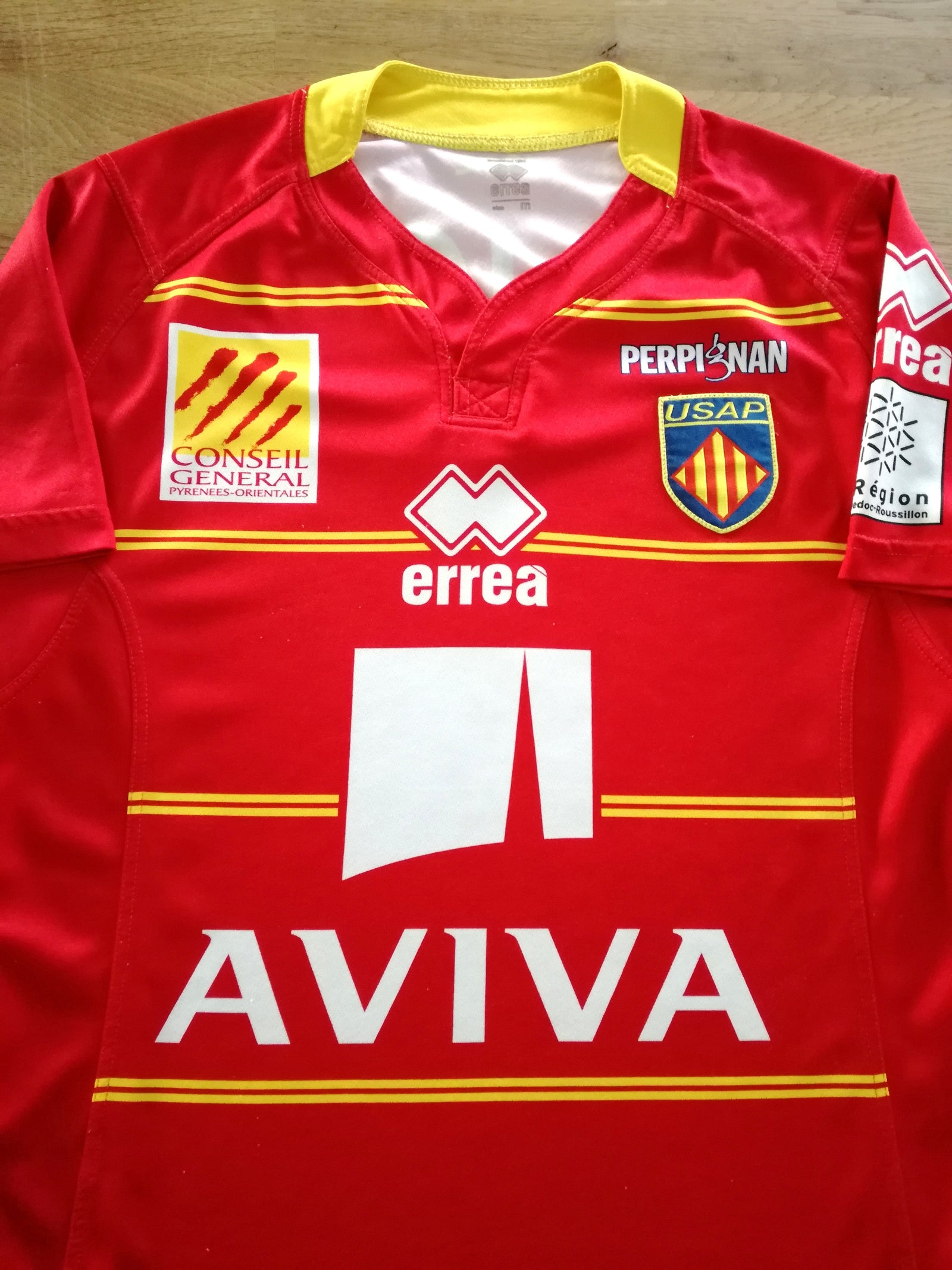 2012/13 Perpignan Home Rugby Shirt