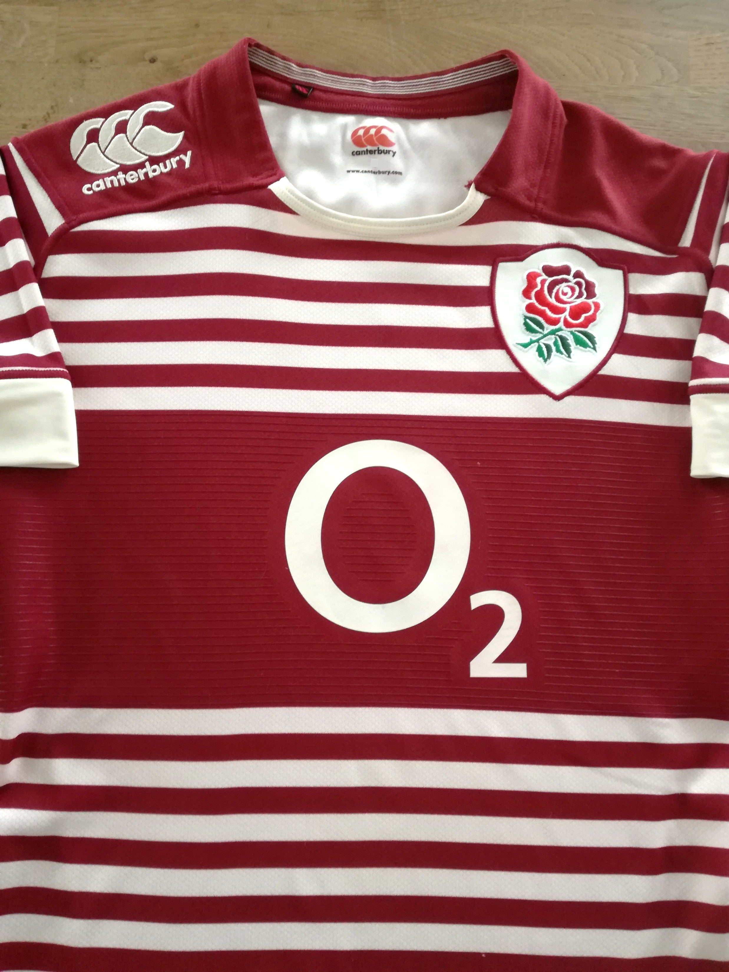 2013/14 England Away Player Issue Rugby Shirt