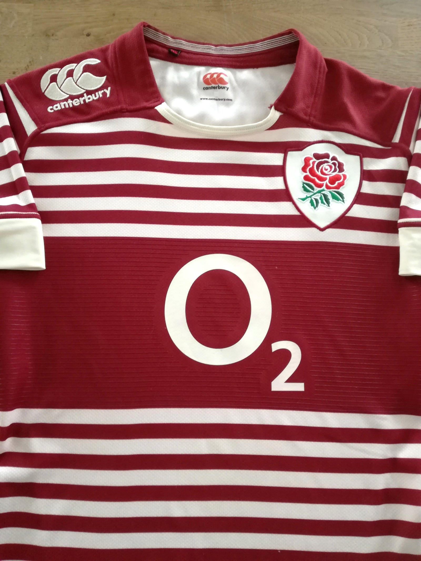 2013/14 England Away Player Issue Rugby Shirt