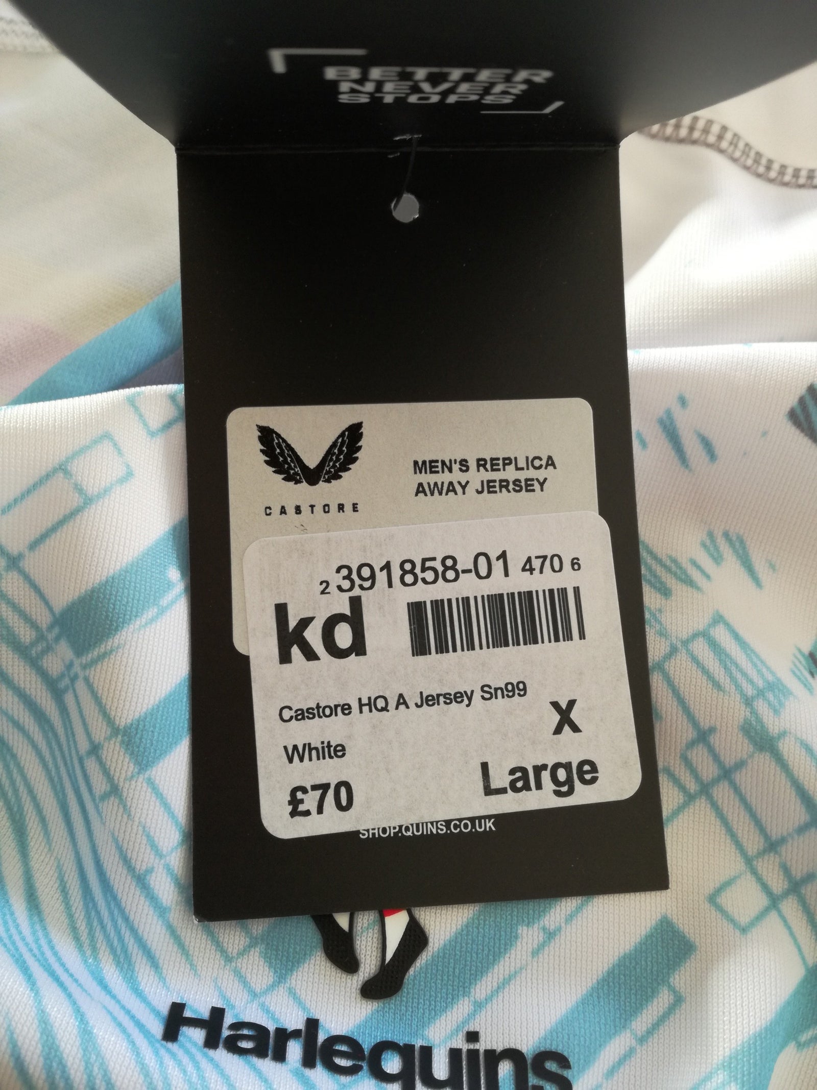 2022/23 Harlequins Away Rugby Shirt (XL) *BNWT*