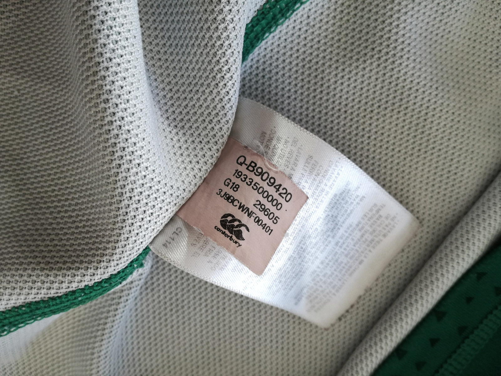 2018/19 Ireland Home Vapodri Rugby Shirt (L)