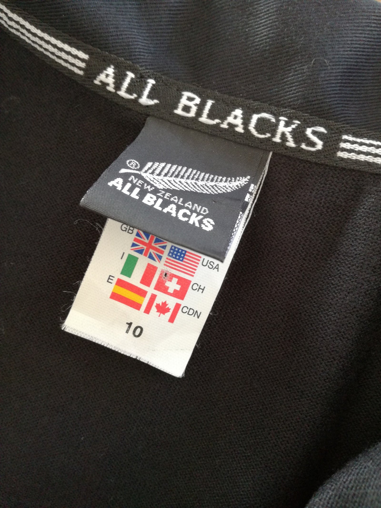 2000 New Zealand Home Rugby Shirt (W) (Size 10)