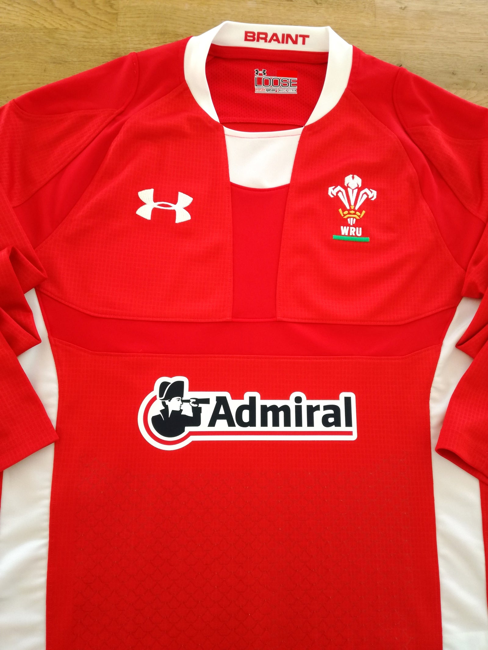 2011/12 Wales Home Long Sleeve Rugby Shirt