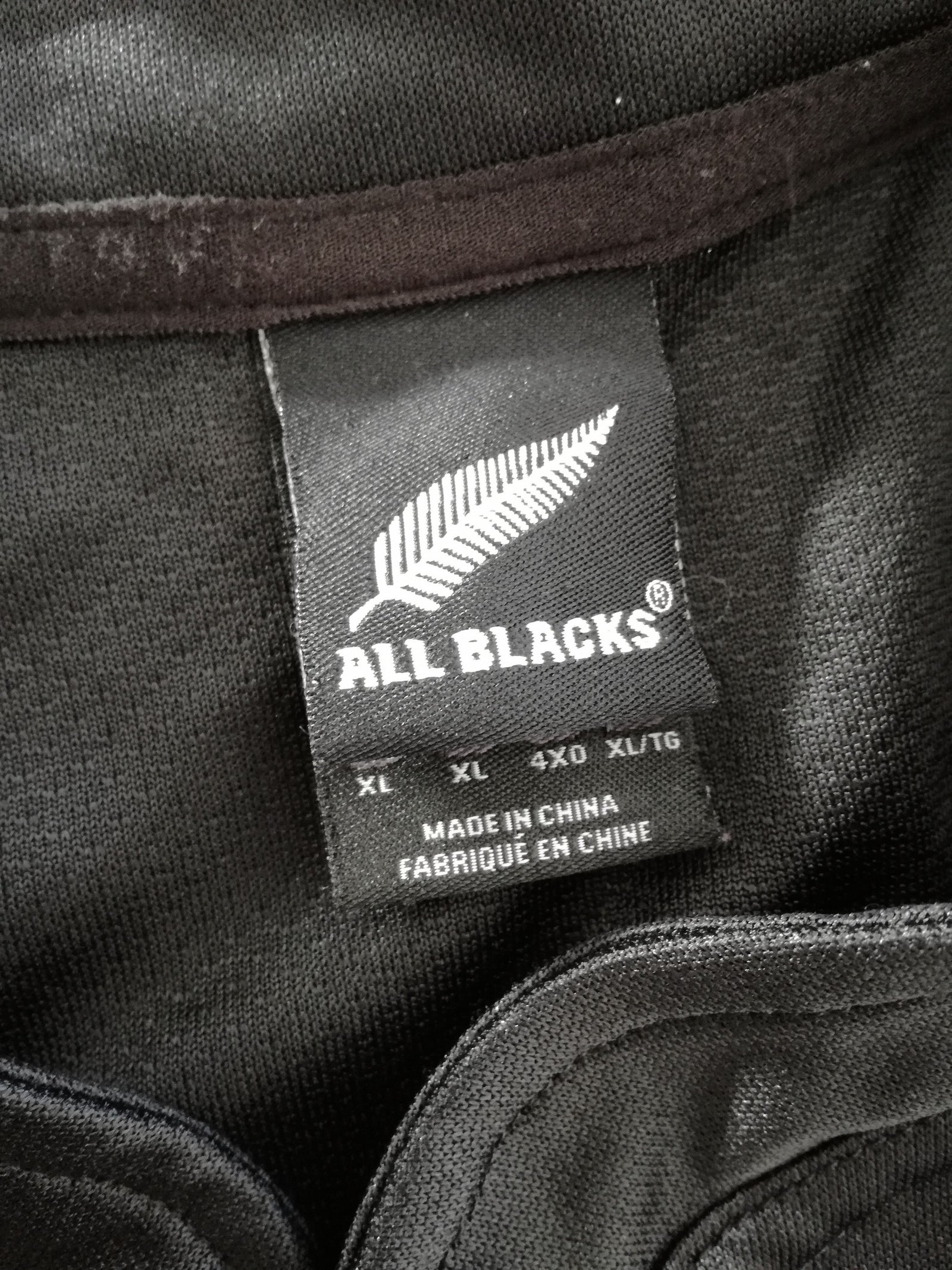 2007 New Zealand Home Rugby Shirt (XL)