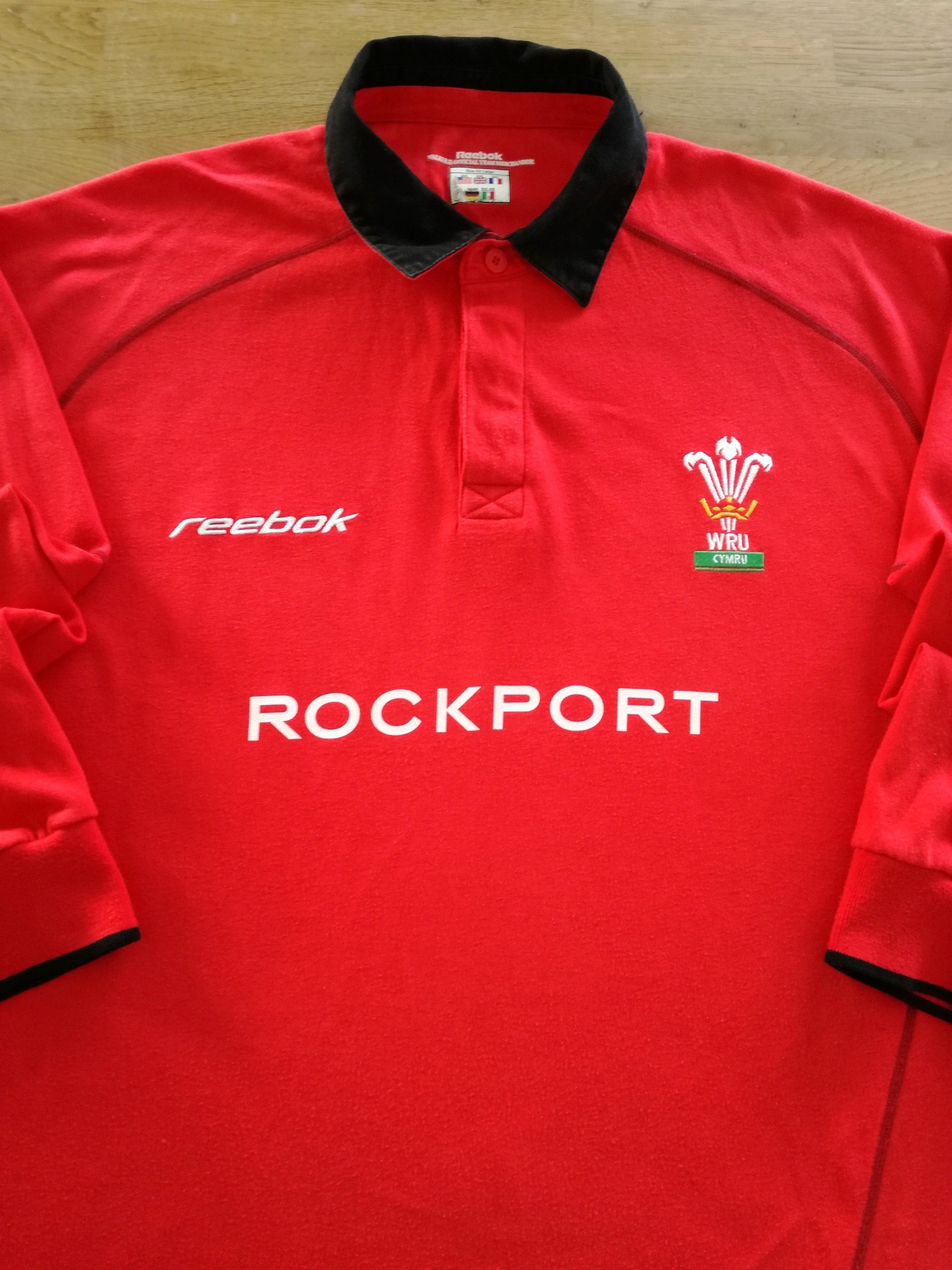 2002/03 Wales Home Long Sleeve Rugby Shirt
