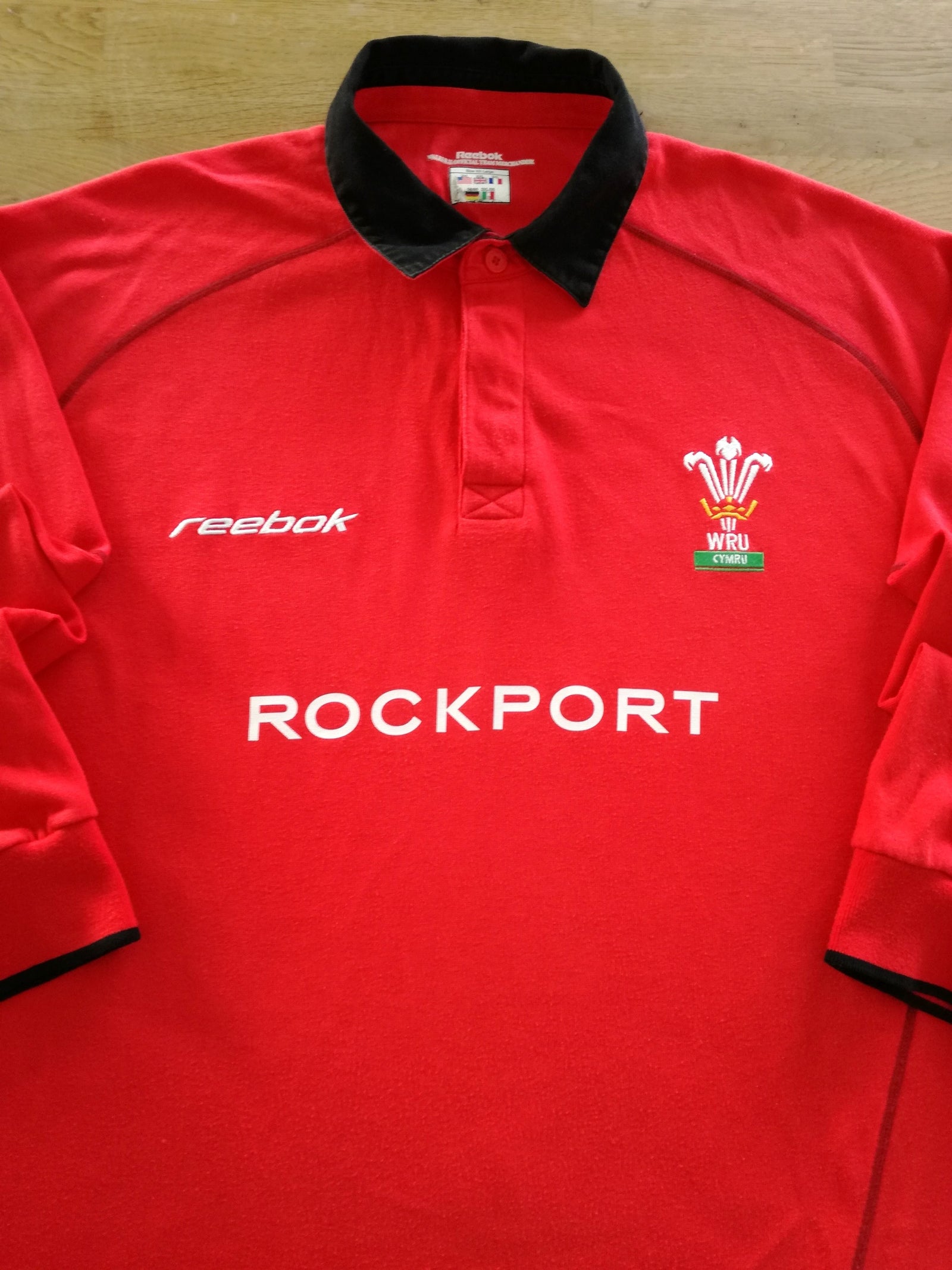 2002/03 Wales Home Long Sleeve Rugby Shirt