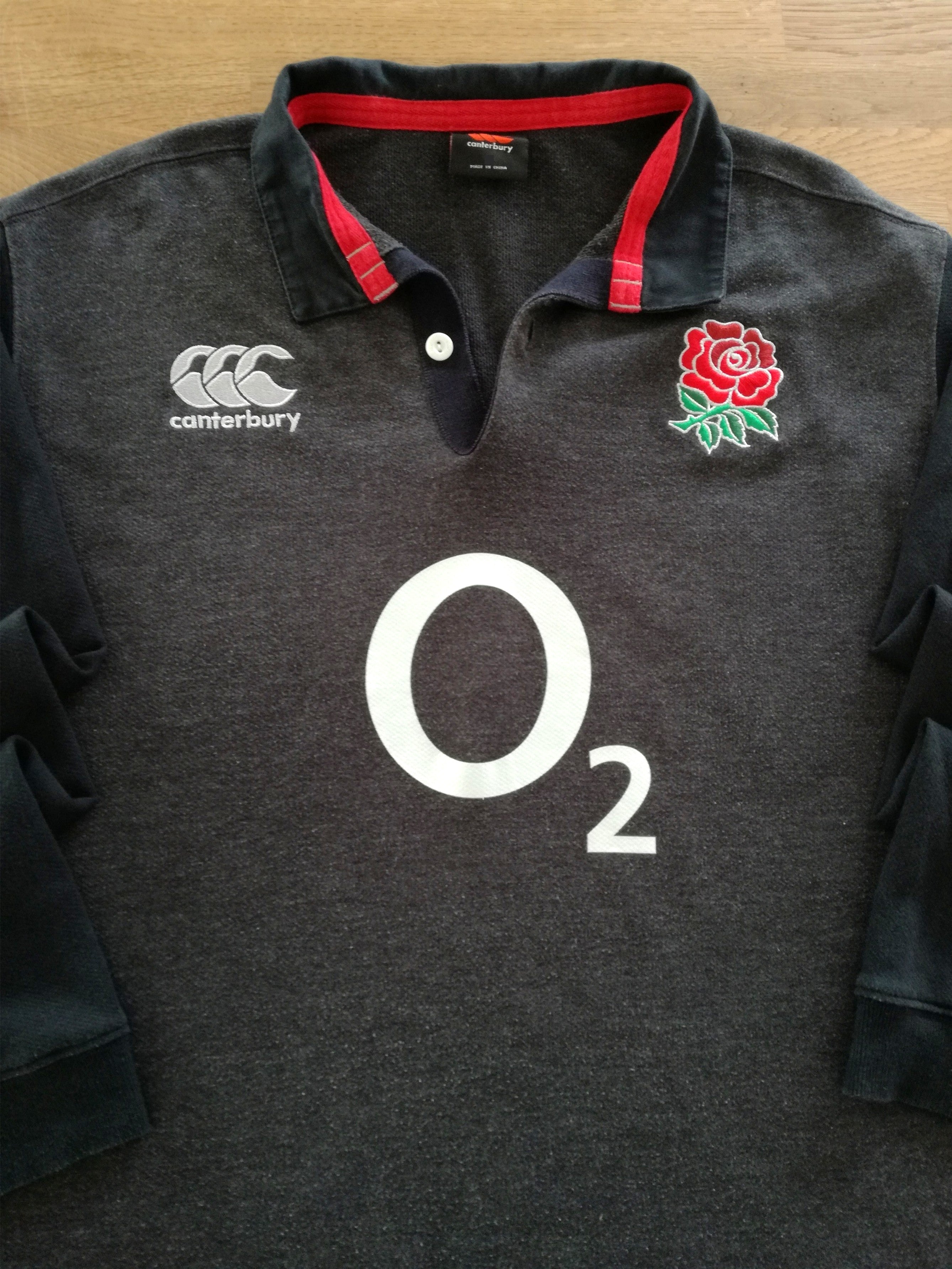 2018/19 England Away Vapodri Long Sleeve Rugby Shirt