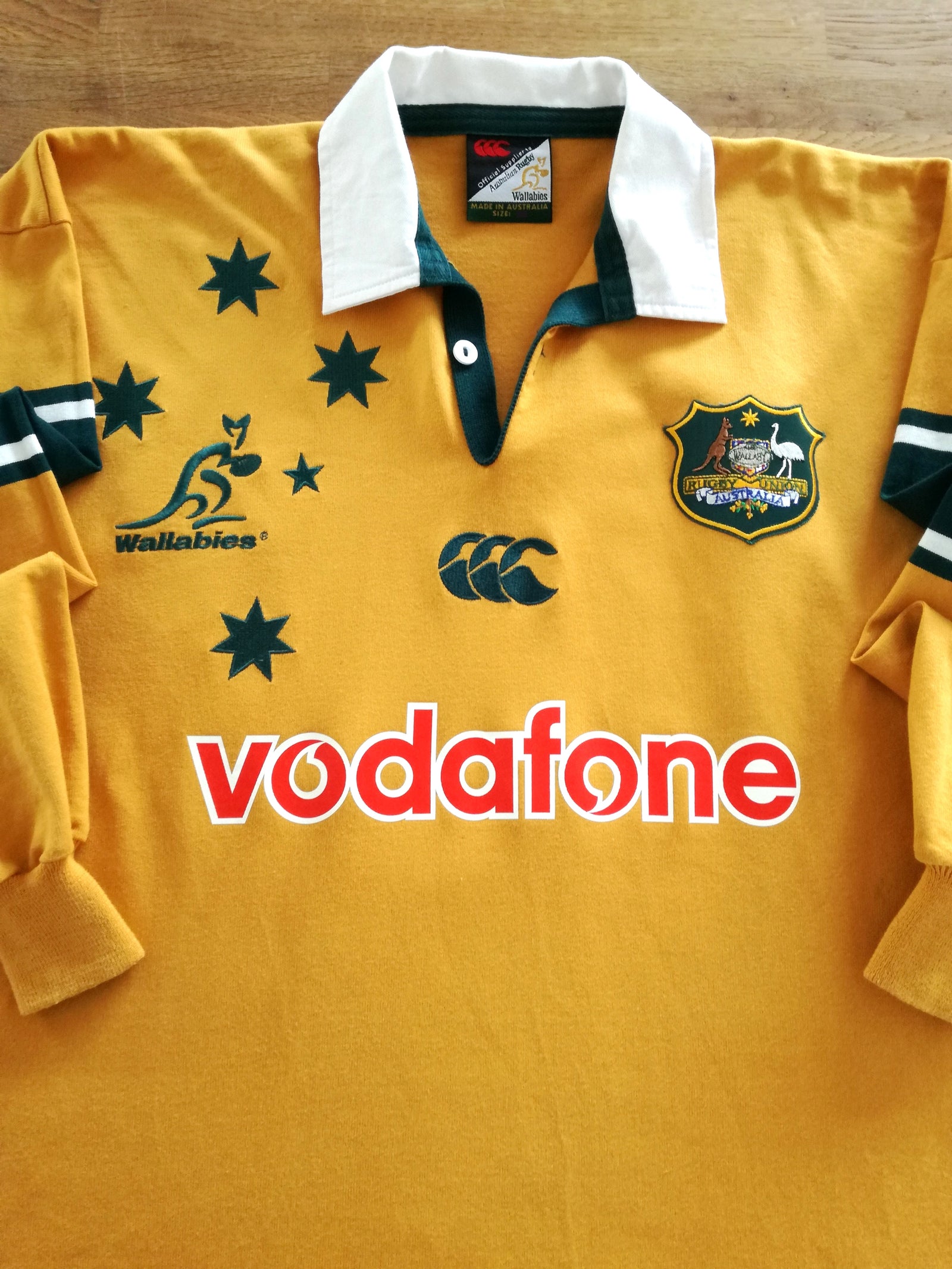 2000 Australia Home Long Sleeve Rugby Shirt