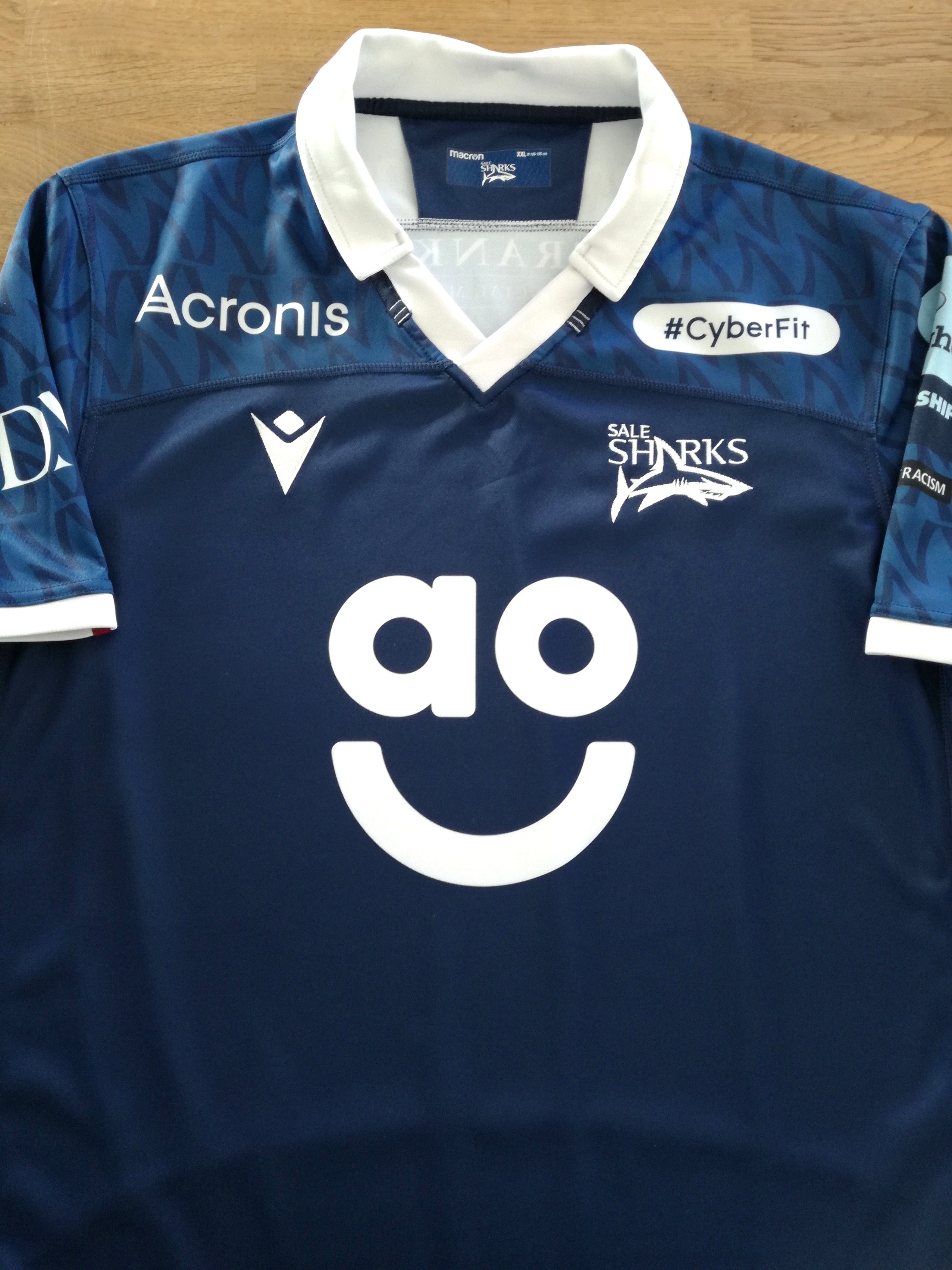 2022/23 Sale Sharks Home Premiership Rugby Shirt