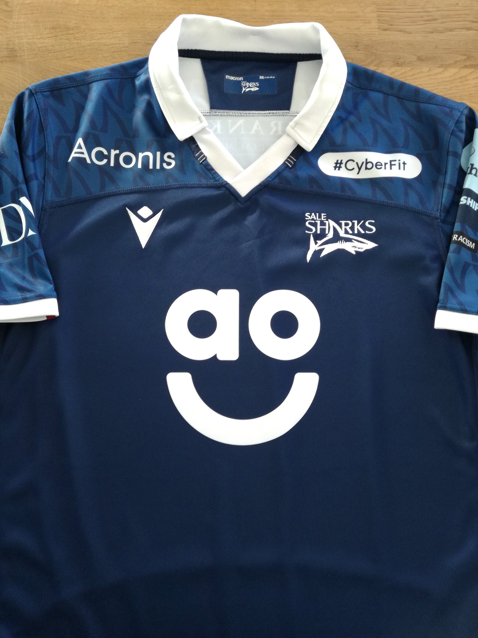 2022/23 Sale Sharks Home Premiership Rugby Shirt