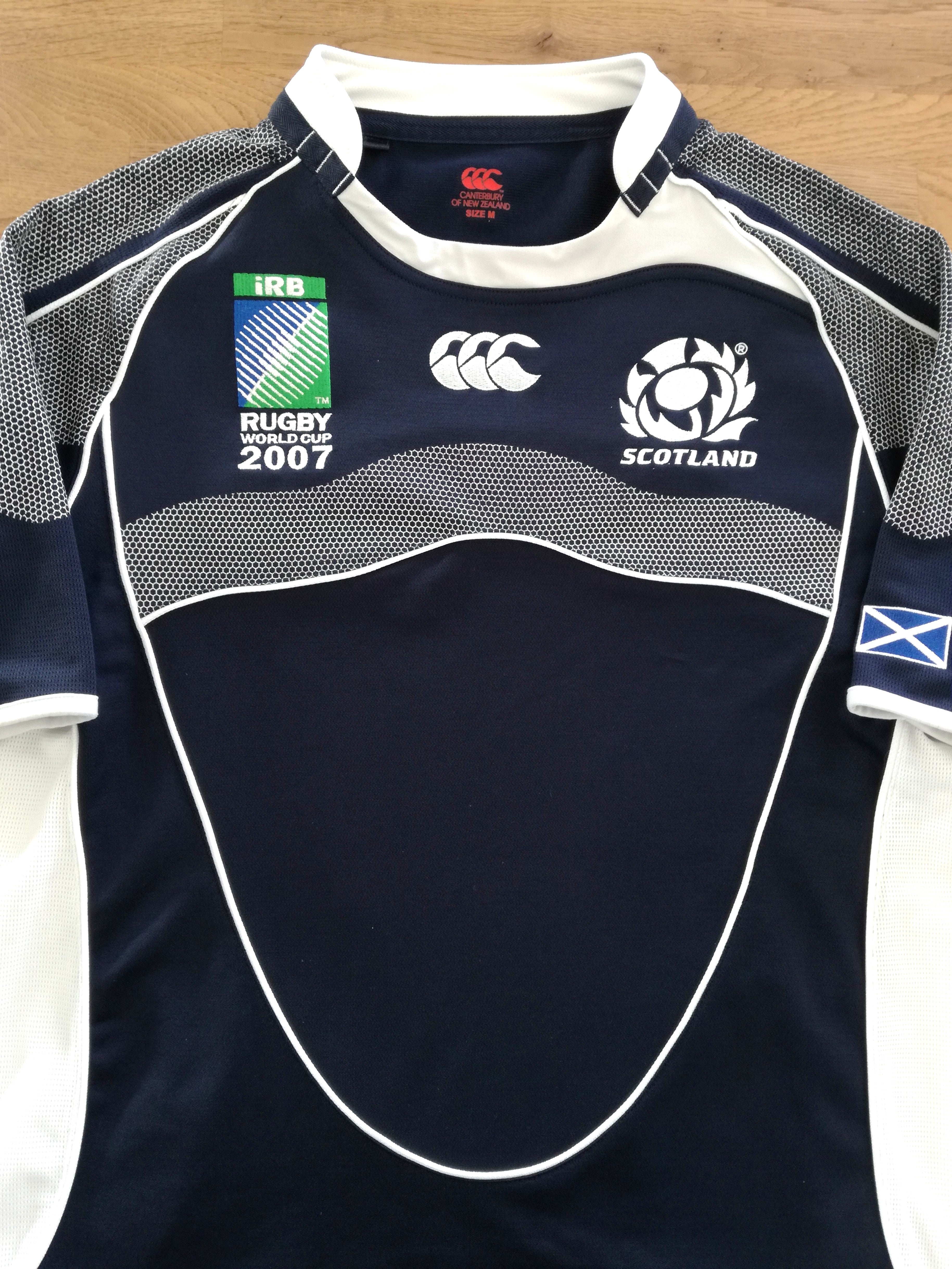 2007 Scotland Home World Cup Pro-Fit Rugby Shirt