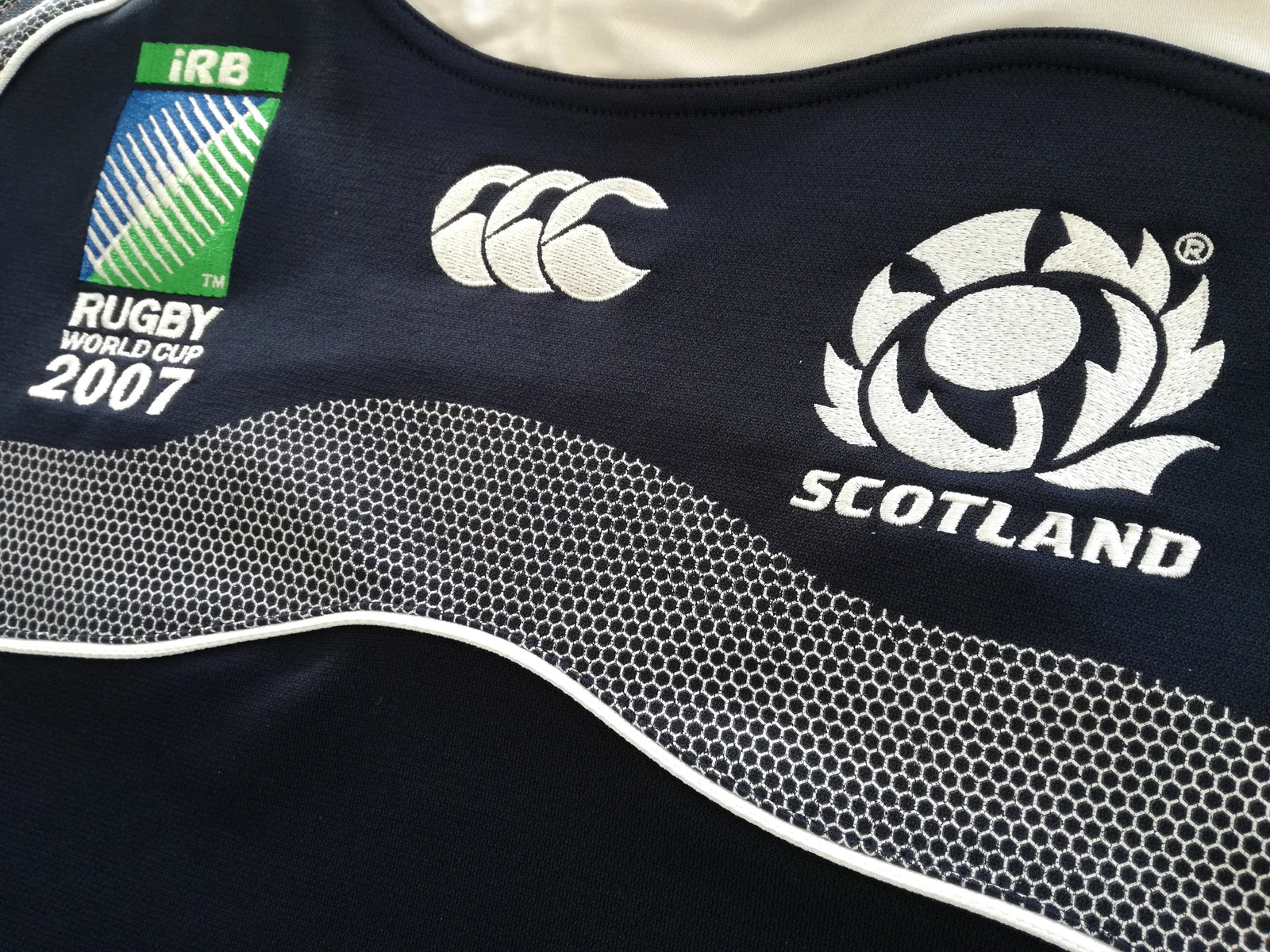2007 Scotland Home World Cup Pro-Fit Rugby Shirt (M)