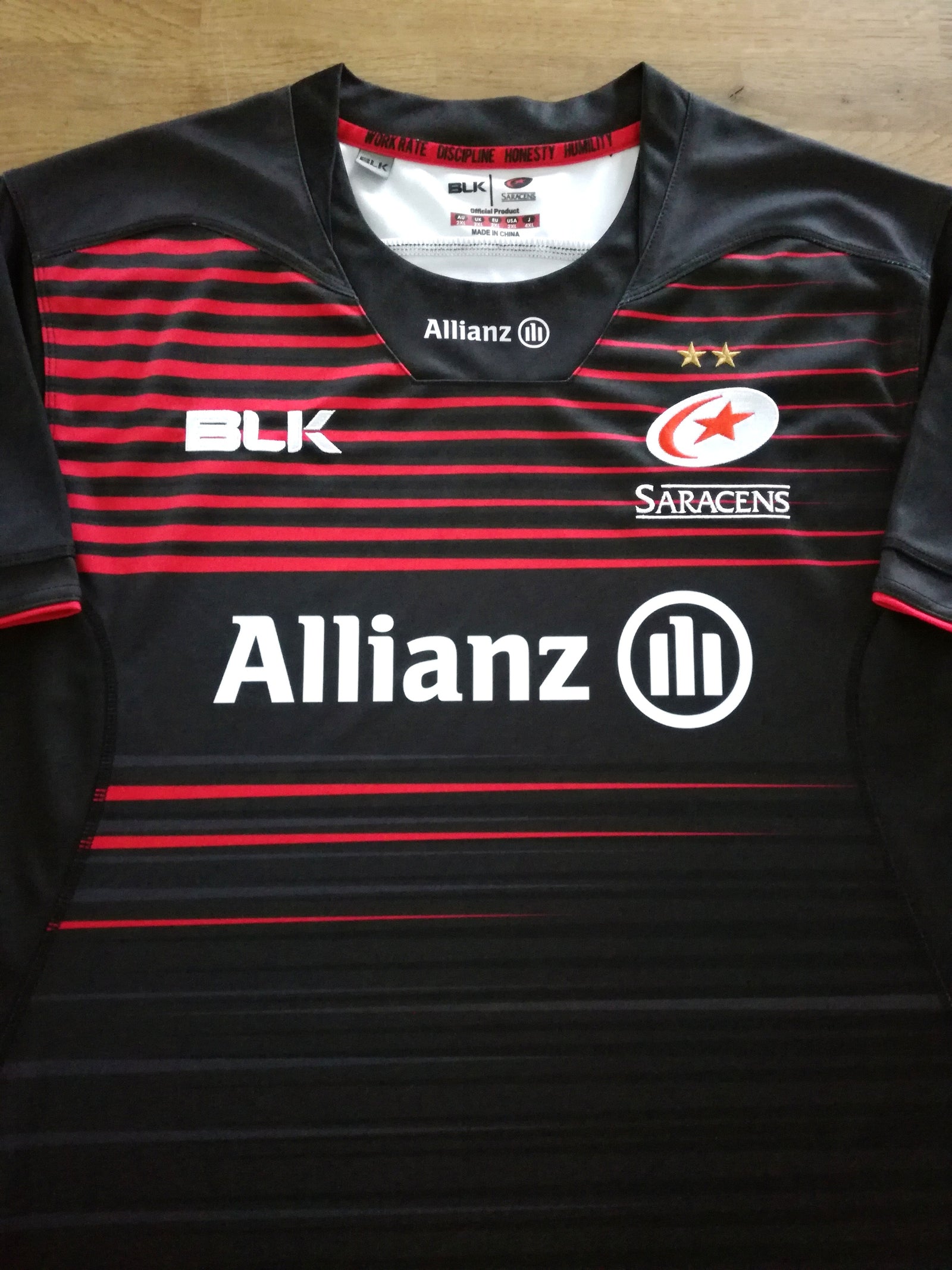 2017/18 Saracens Home Rugby Shirt