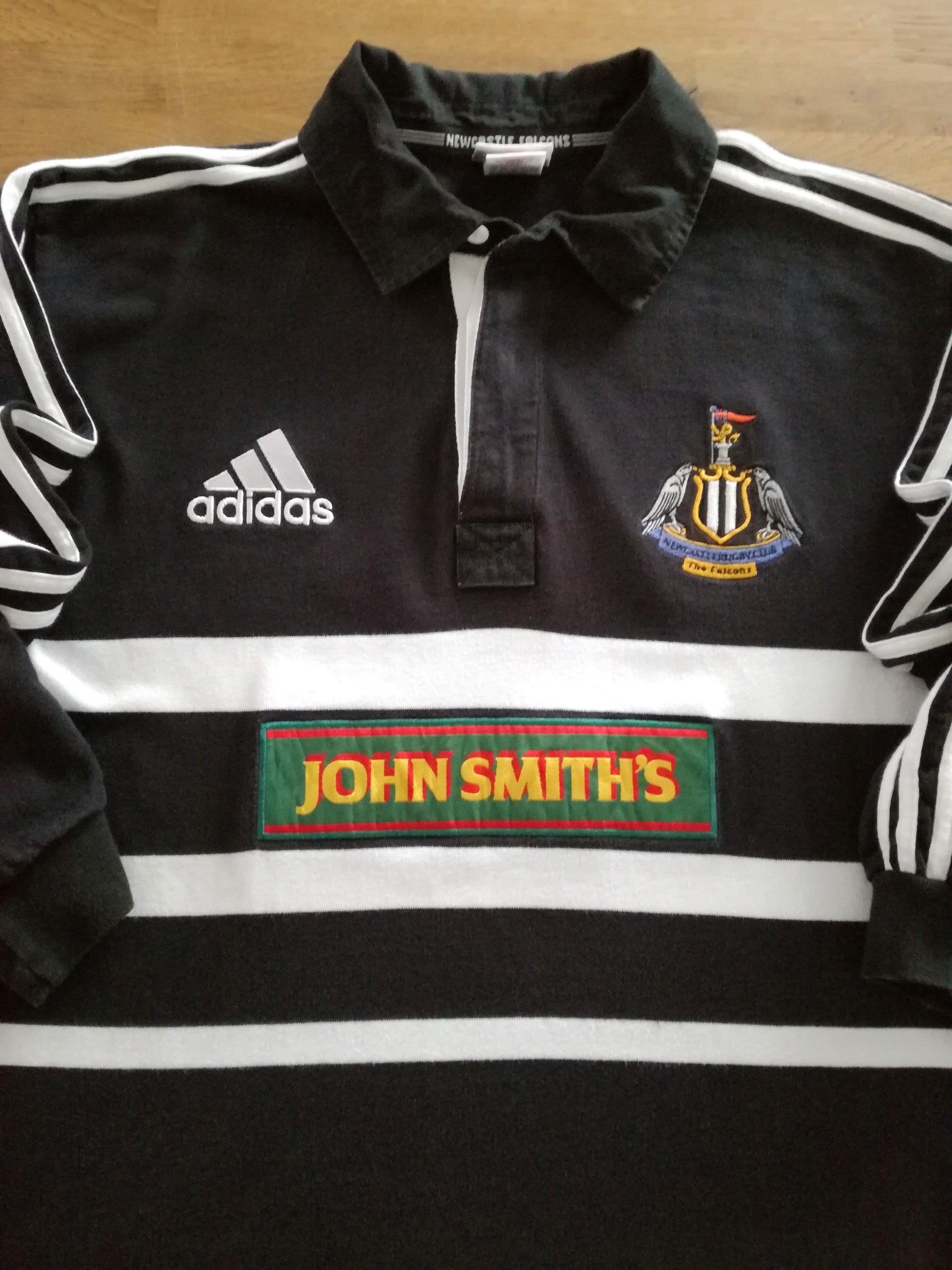 1998/99 Newcastle Falcons Home Long Sleeve Rugby Shirt