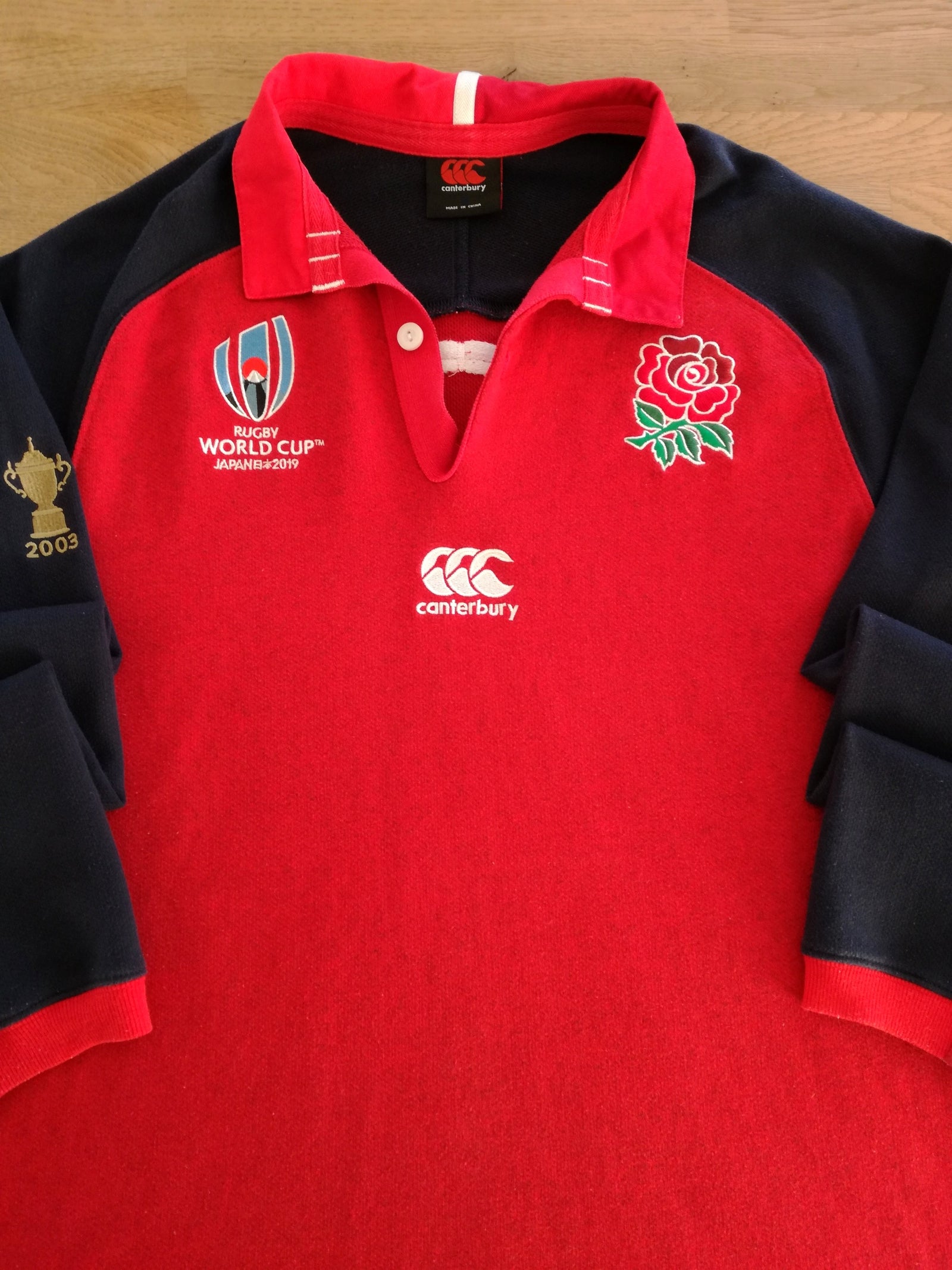 2019 England Away World Cup Long Sleeve Rugby Shirt