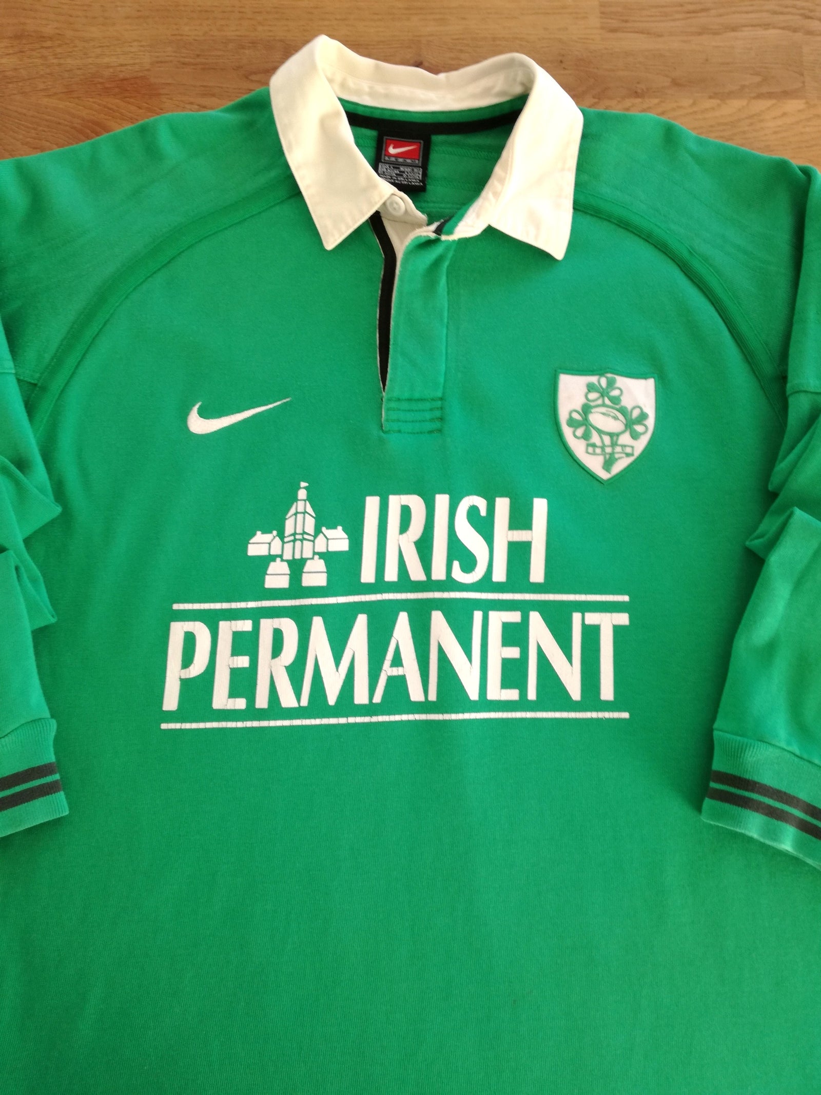 1999/00 Ireland Home Long Sleeve Rugby Shirt