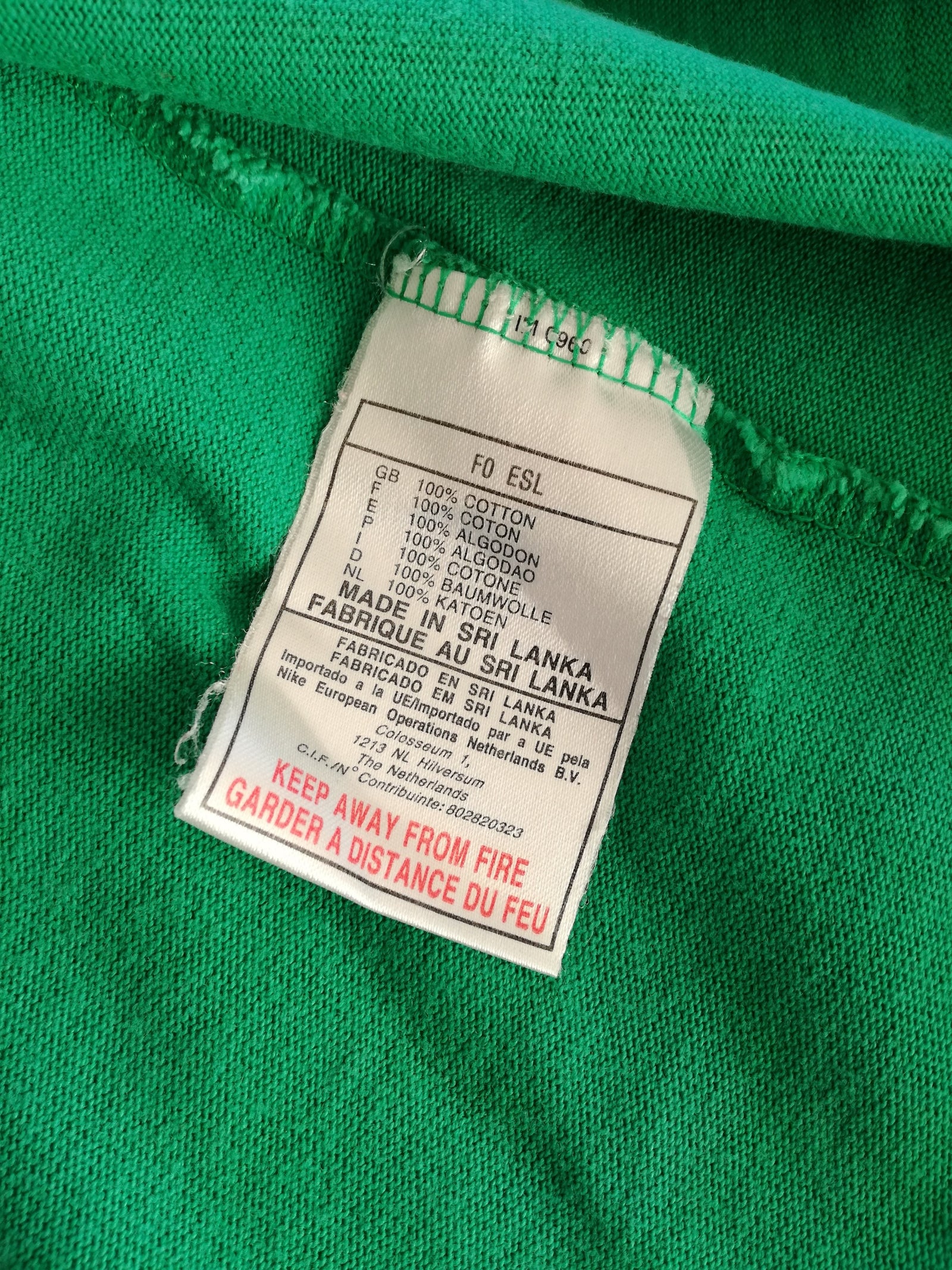 1999/00 Ireland Home Rugby Shirt. (L)