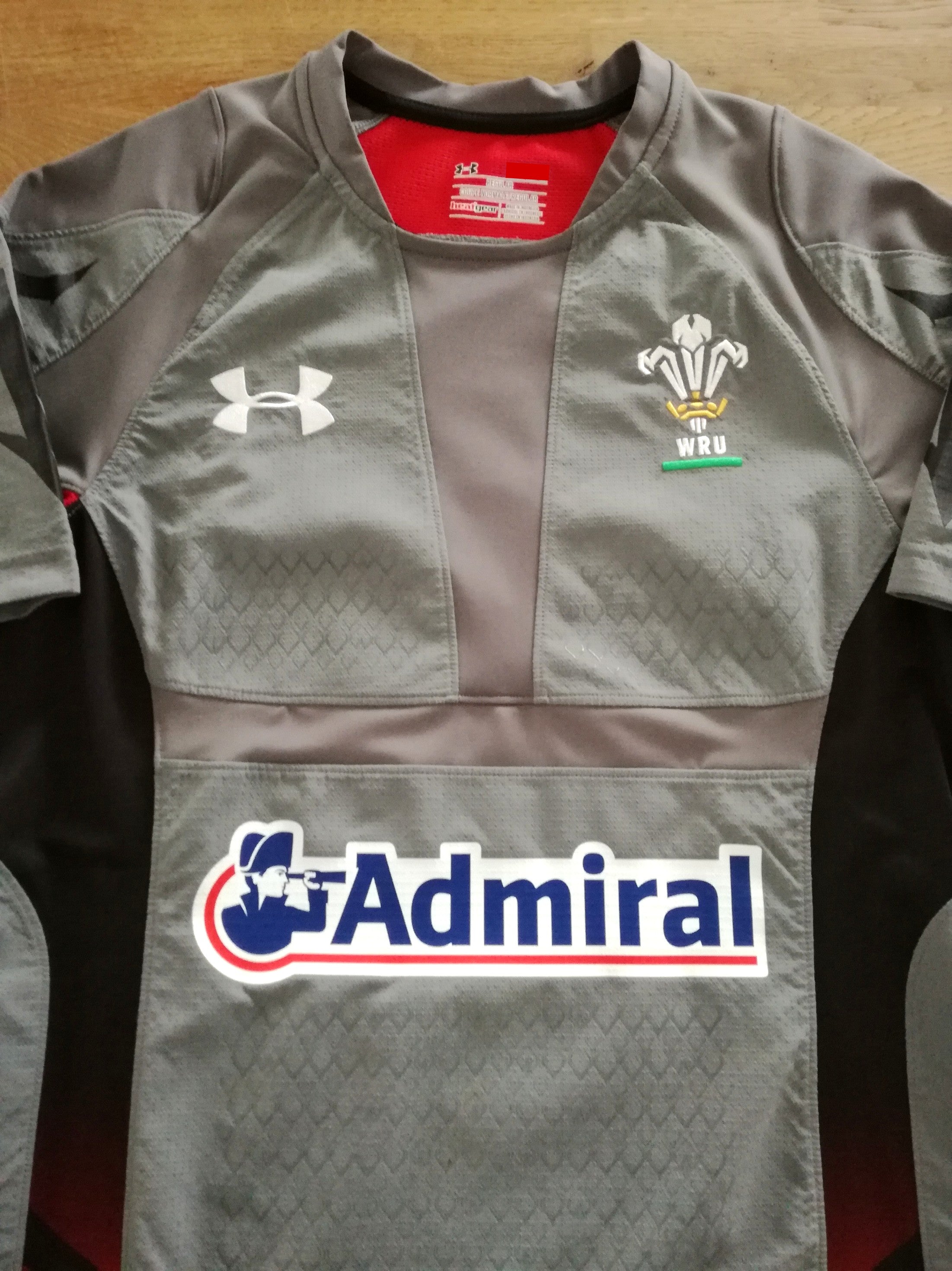 2013/14 Wales Away Player Issue Rugby Shirt