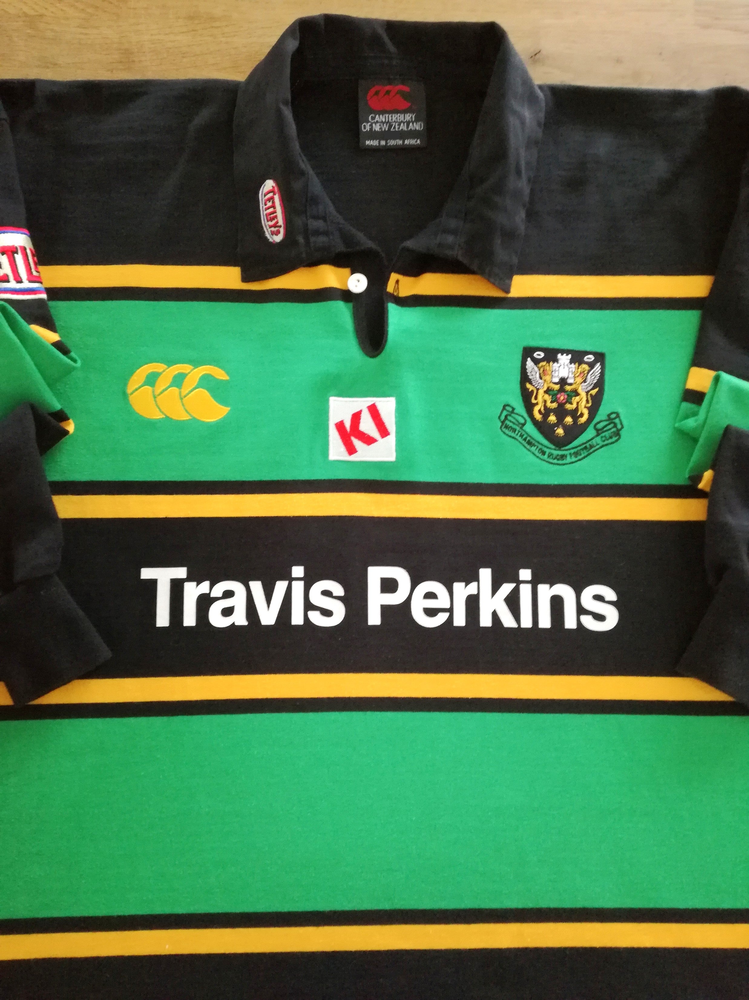 2001/02 Northampton Saints Home Long Sleeve Rugby Shirt