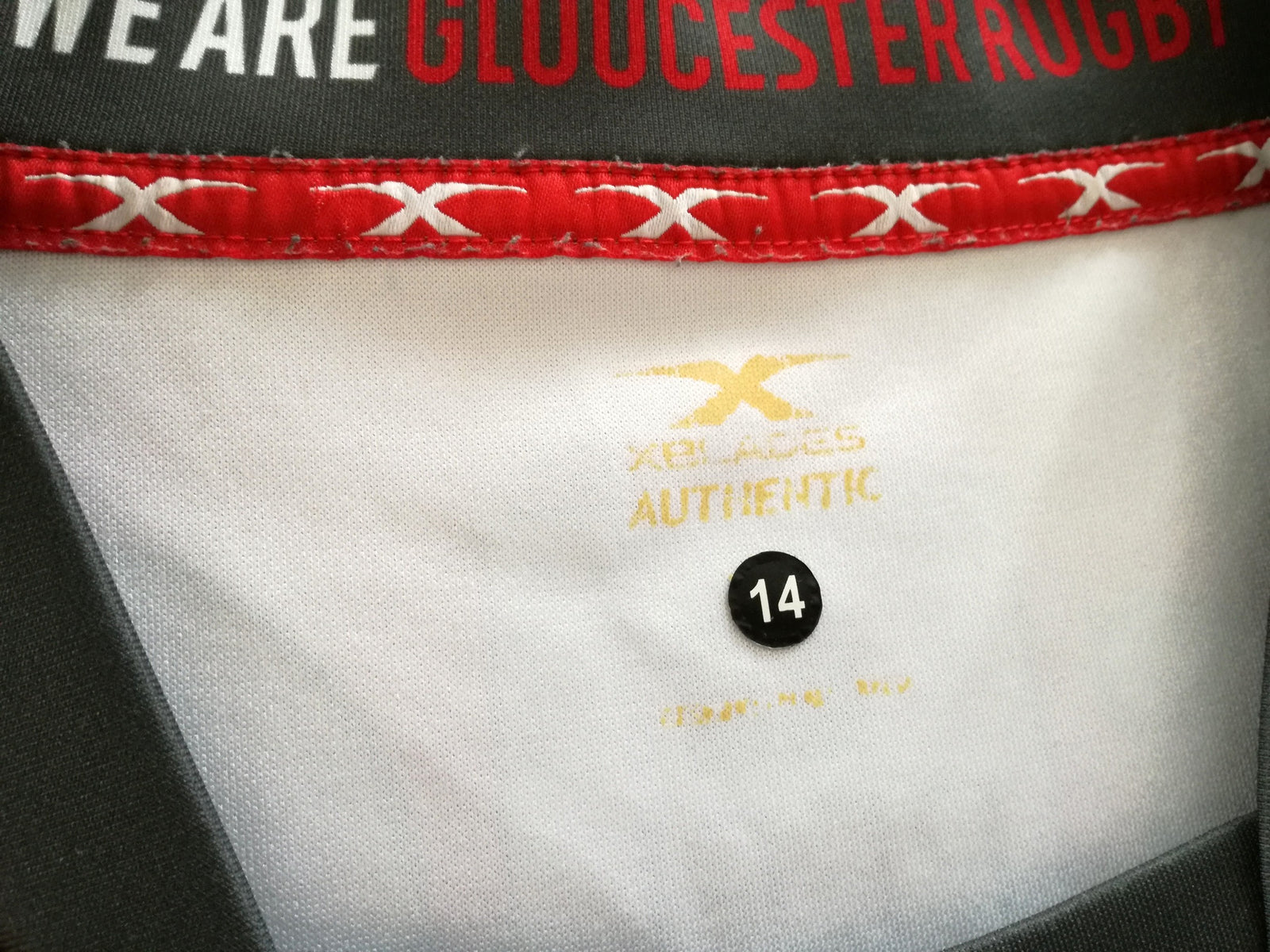 2018/19 Gloucester Home Rugby Shirt (W) (Size 14)