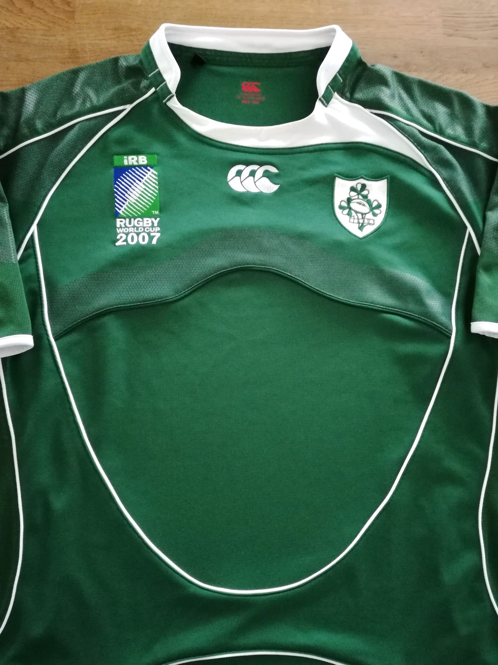 2007 Ireland Home World Cup Pro-Fit Rugby Shirt (3XL)