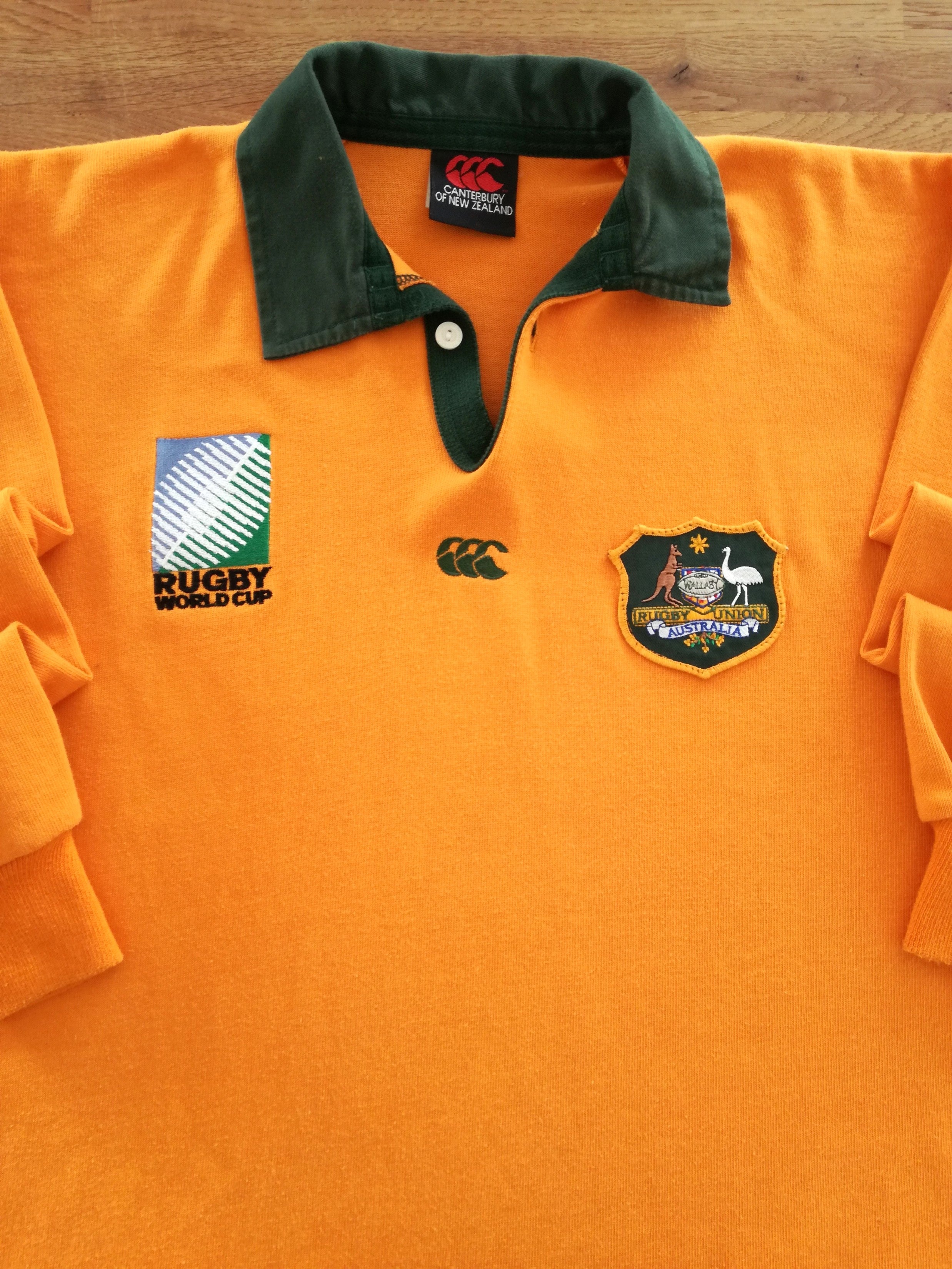 1995 Australia Home World Cup Long Sleeve Rugby Shirt