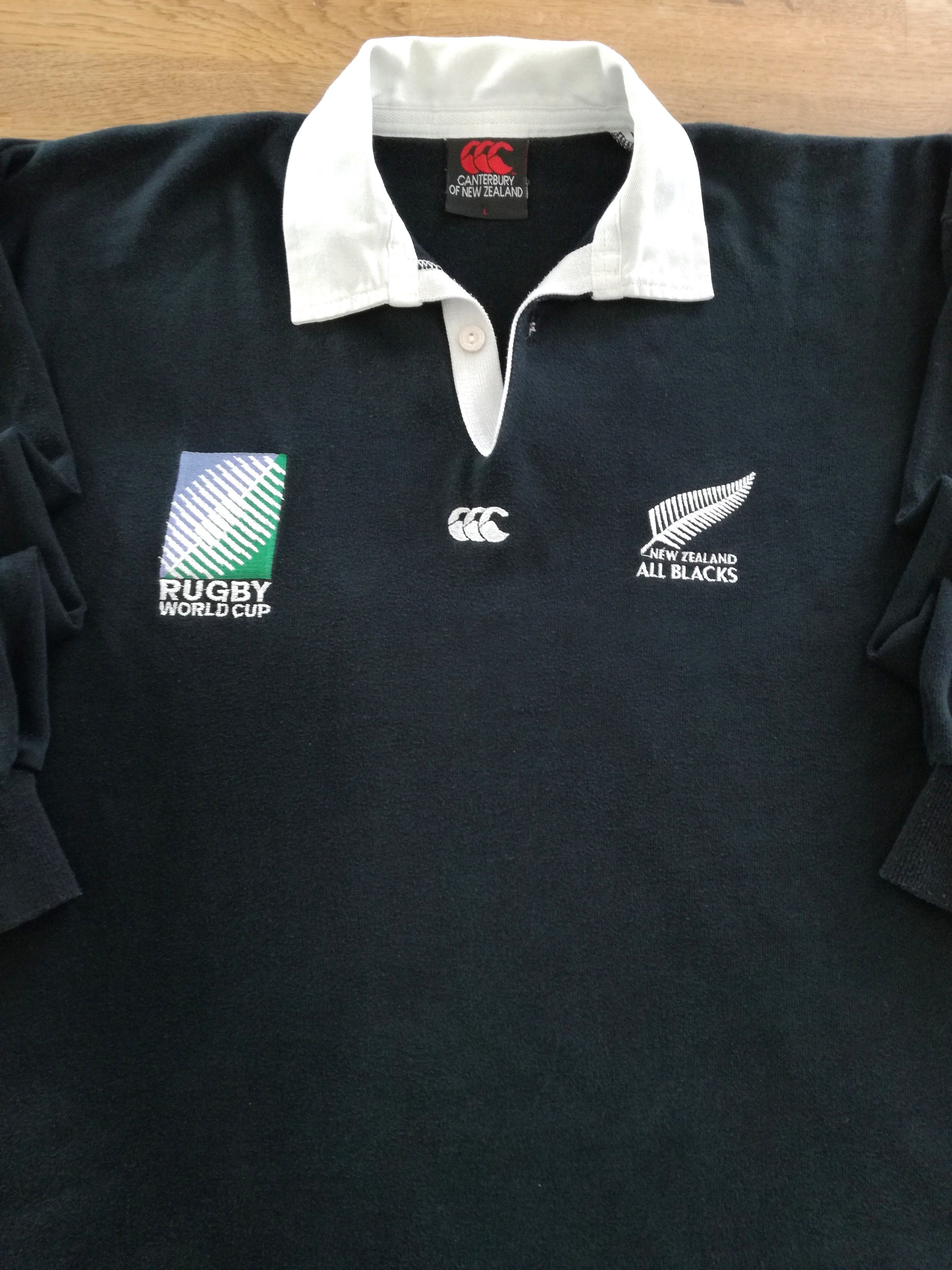 1995 New Zealand Home World Cup Rugby Shirt