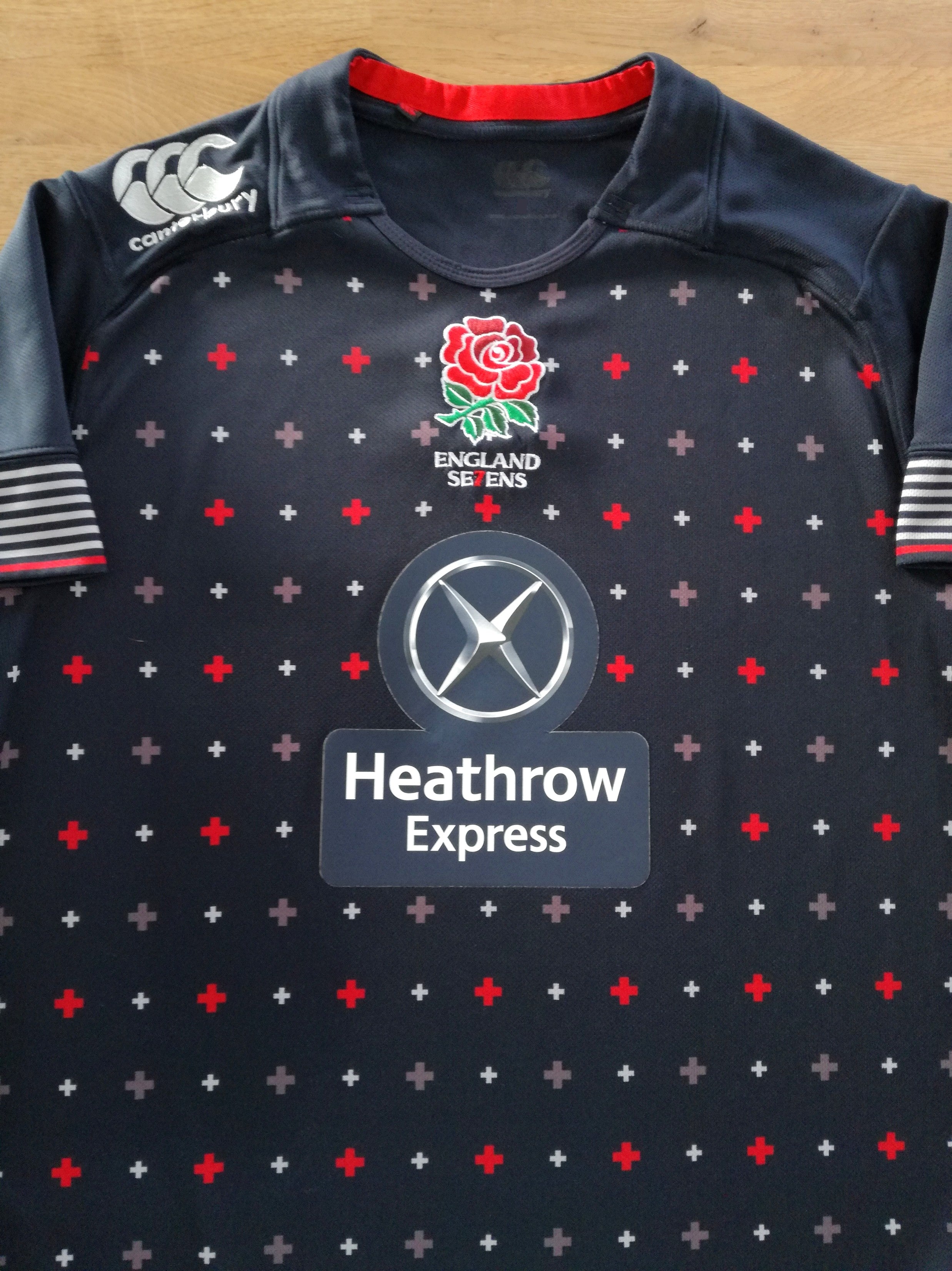2014/15 England Sevens Away Rugby Shirt
