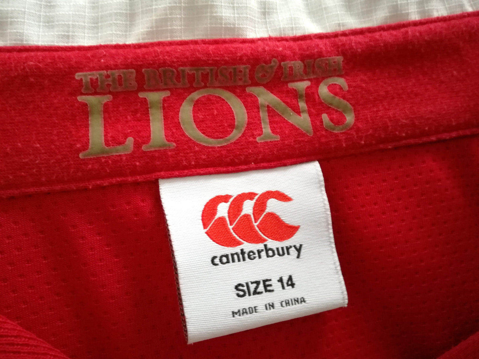 2017 British & Irish Lions Vapodri Rugby Shirt. (W) (Size 14)