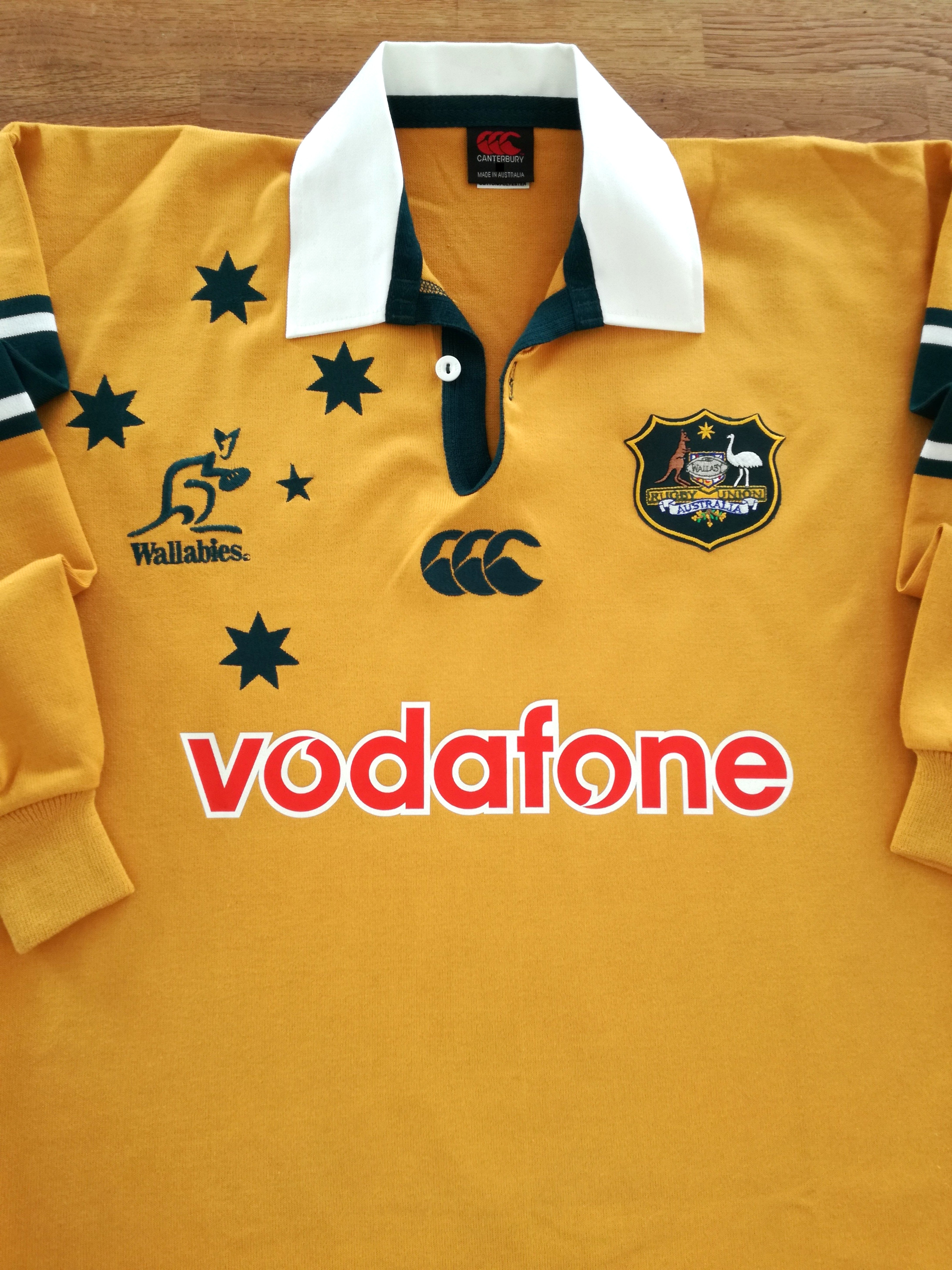 2000 Australia Home Long Sleeve Rugby Shirt