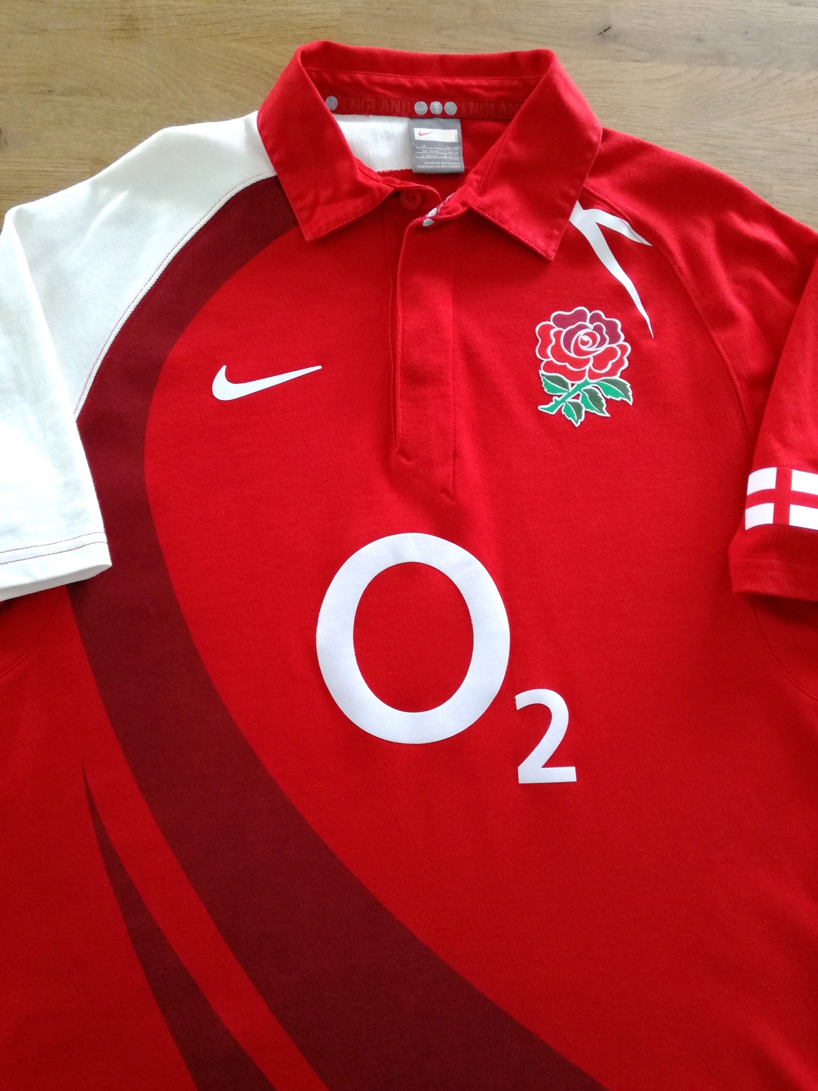 2007/08 England Away Short Sleeve Rugby Shirt